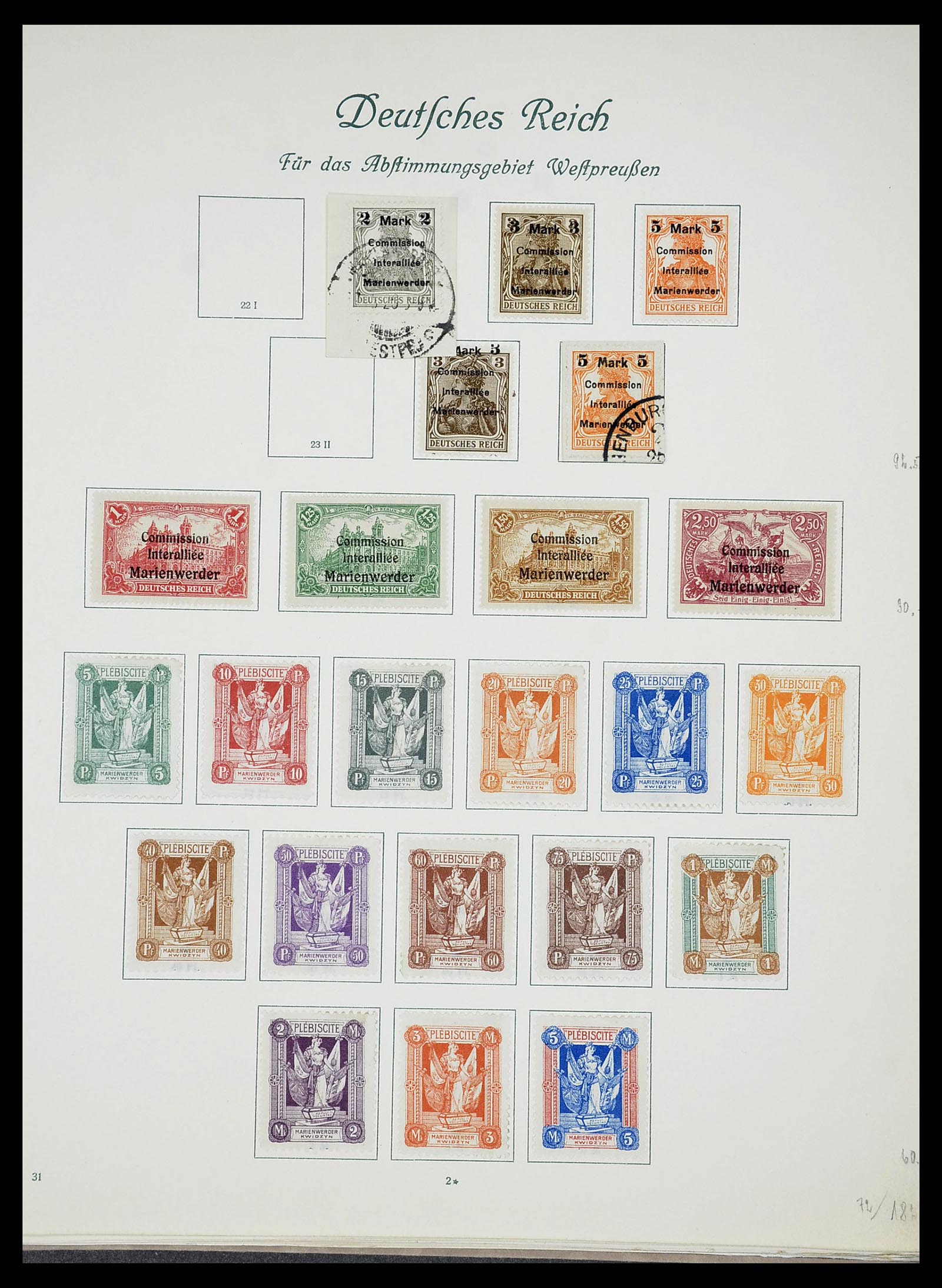 34719 026 - Postzegelverzameling 34719 Duitse bezettingen en gebieden 1914-1945.