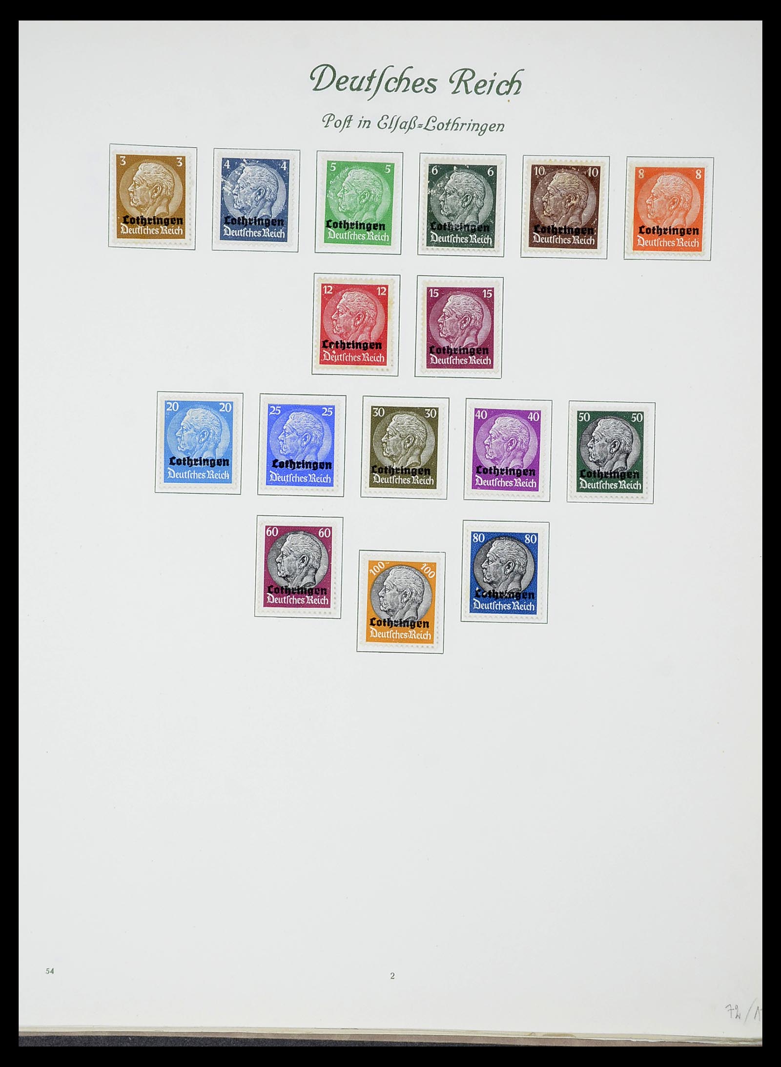 34719 031 - Postzegelverzameling 34719 Duitse bezettingen en gebieden 1914-1945.
