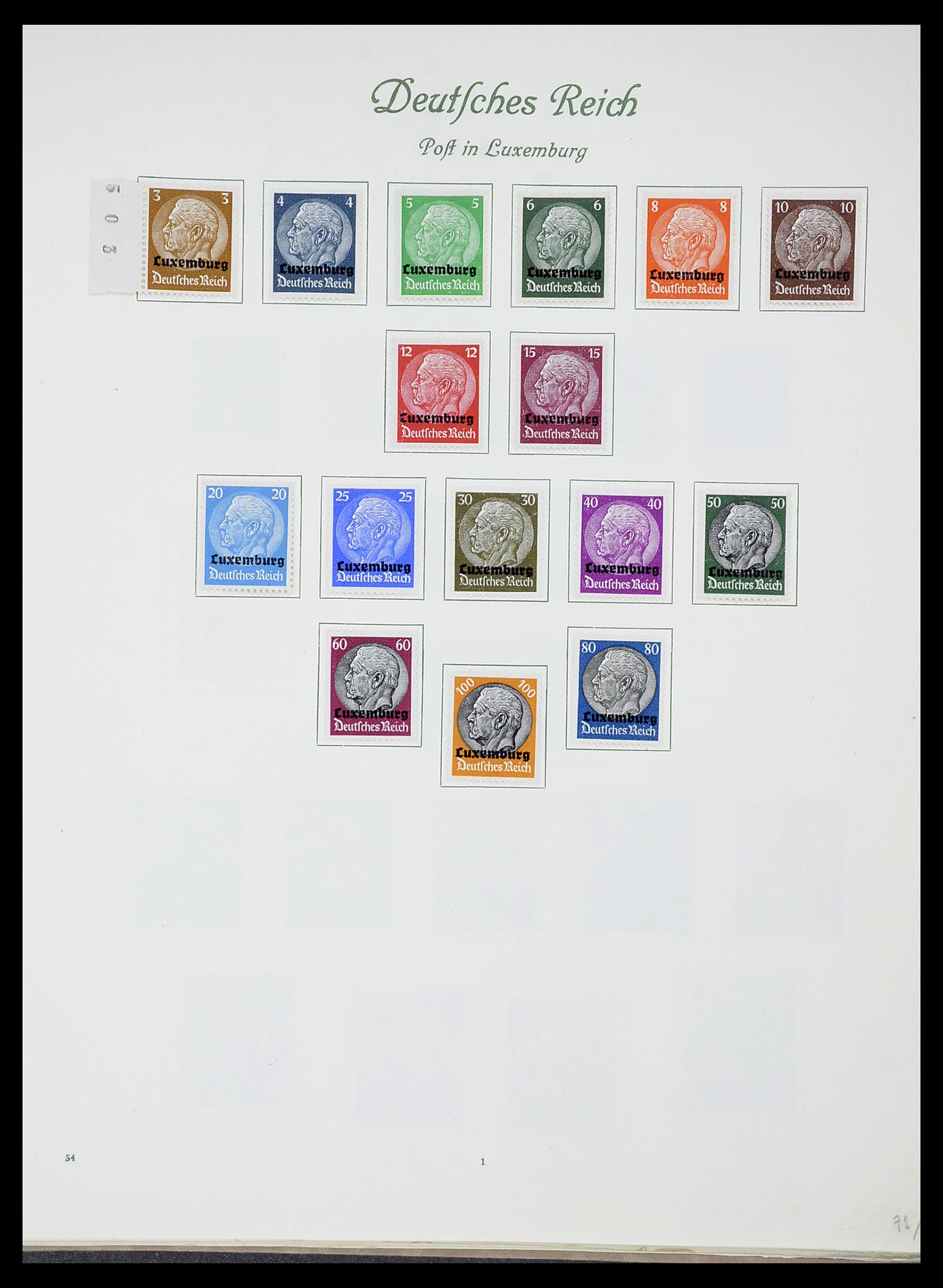 34719 032 - Postzegelverzameling 34719 Duitse bezettingen en gebieden 1914-1945.