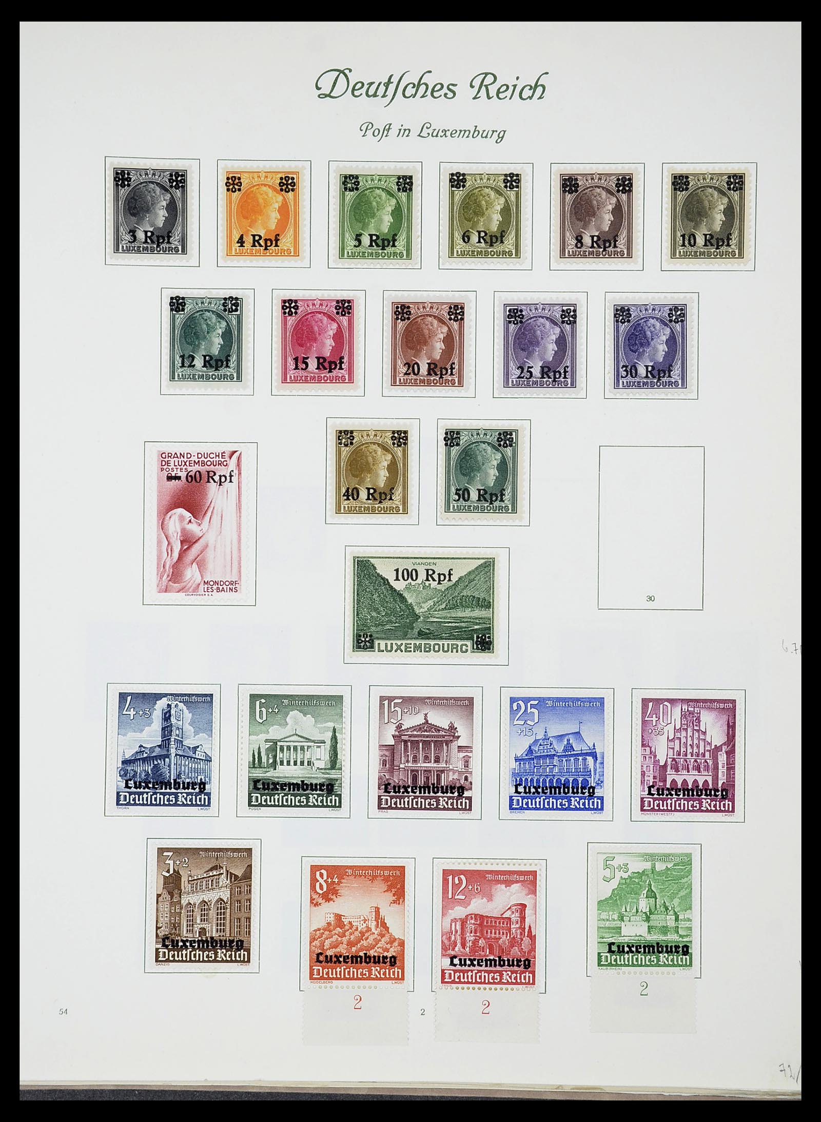 34719 033 - Postzegelverzameling 34719 Duitse bezettingen en gebieden 1914-1945.