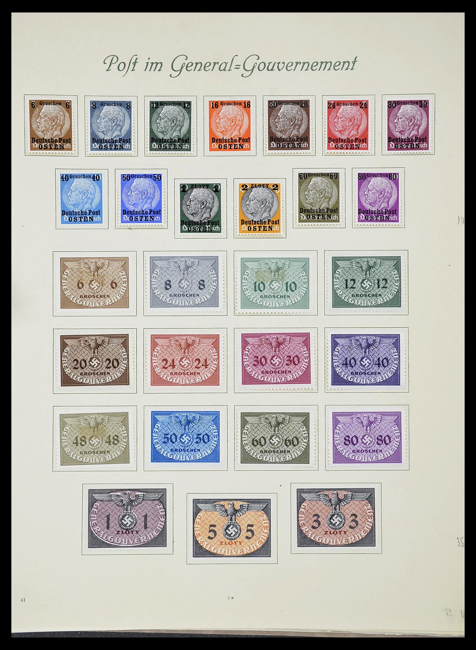 34719 035 - Postzegelverzameling 34719 Duitse bezettingen en gebieden 1914-1945.