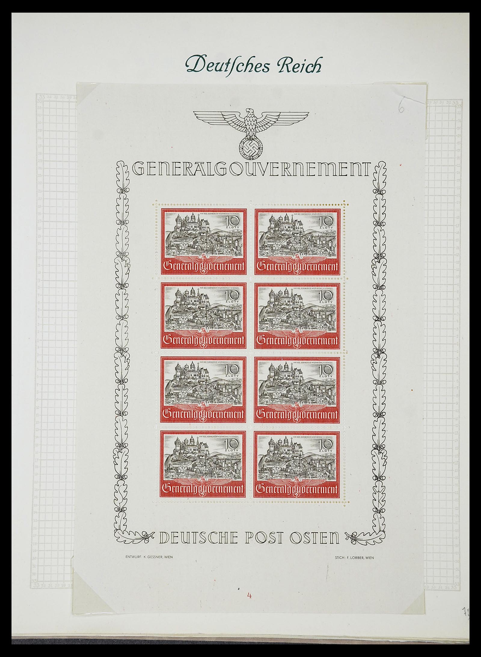 34719 042 - Postzegelverzameling 34719 Duitse bezettingen en gebieden 1914-1945.