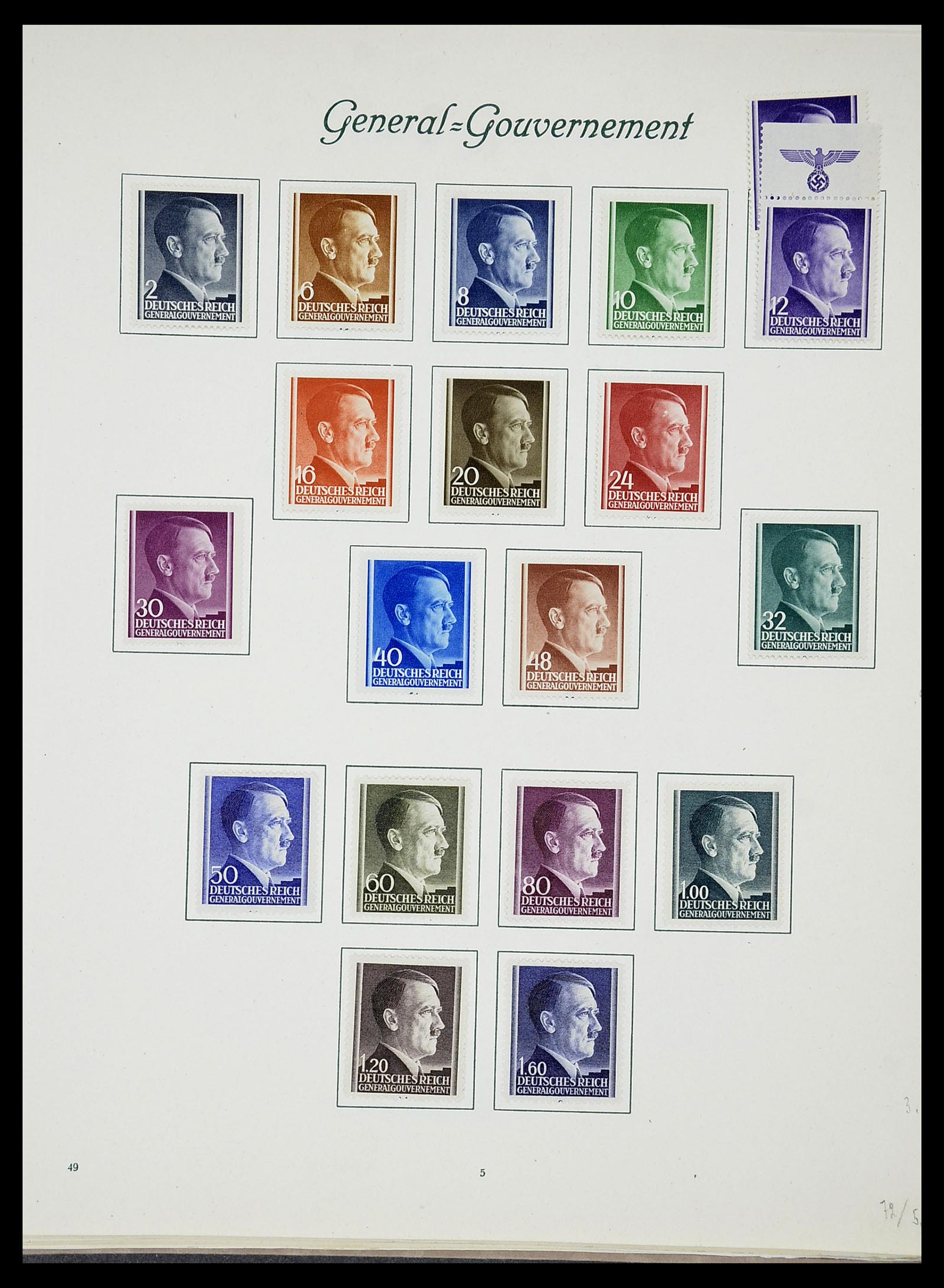 34719 047 - Postzegelverzameling 34719 Duitse bezettingen en gebieden 1914-1945.