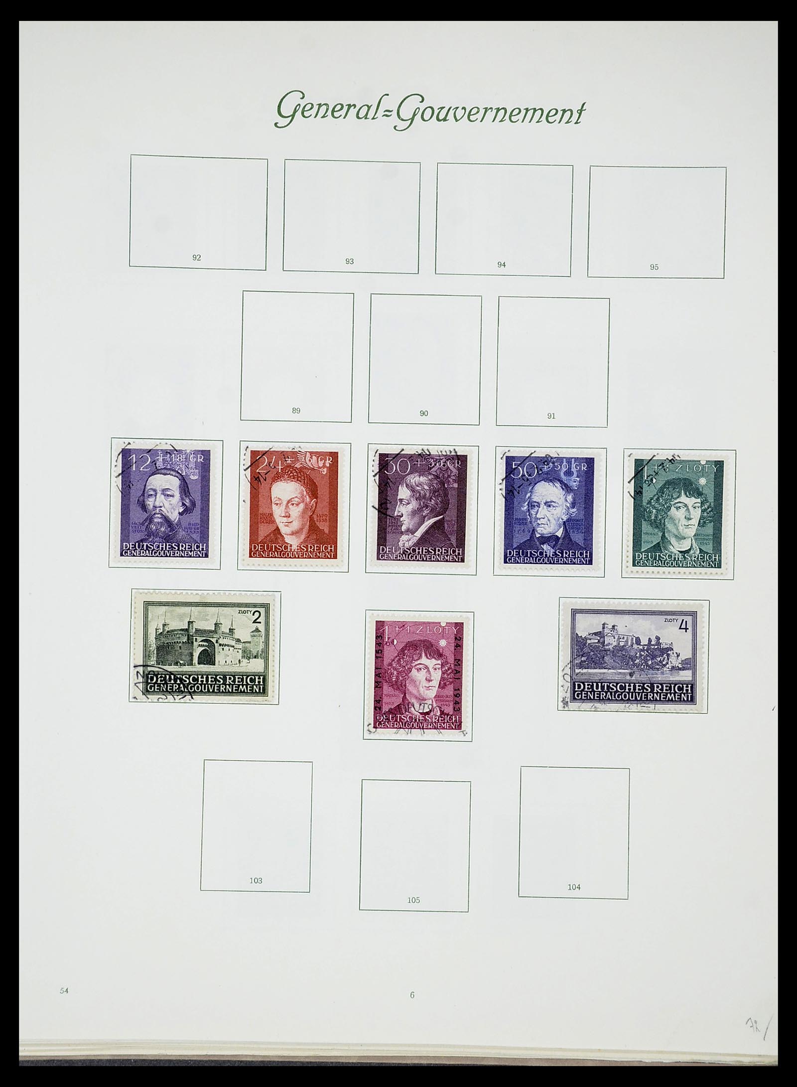 34719 050 - Postzegelverzameling 34719 Duitse bezettingen en gebieden 1914-1945.