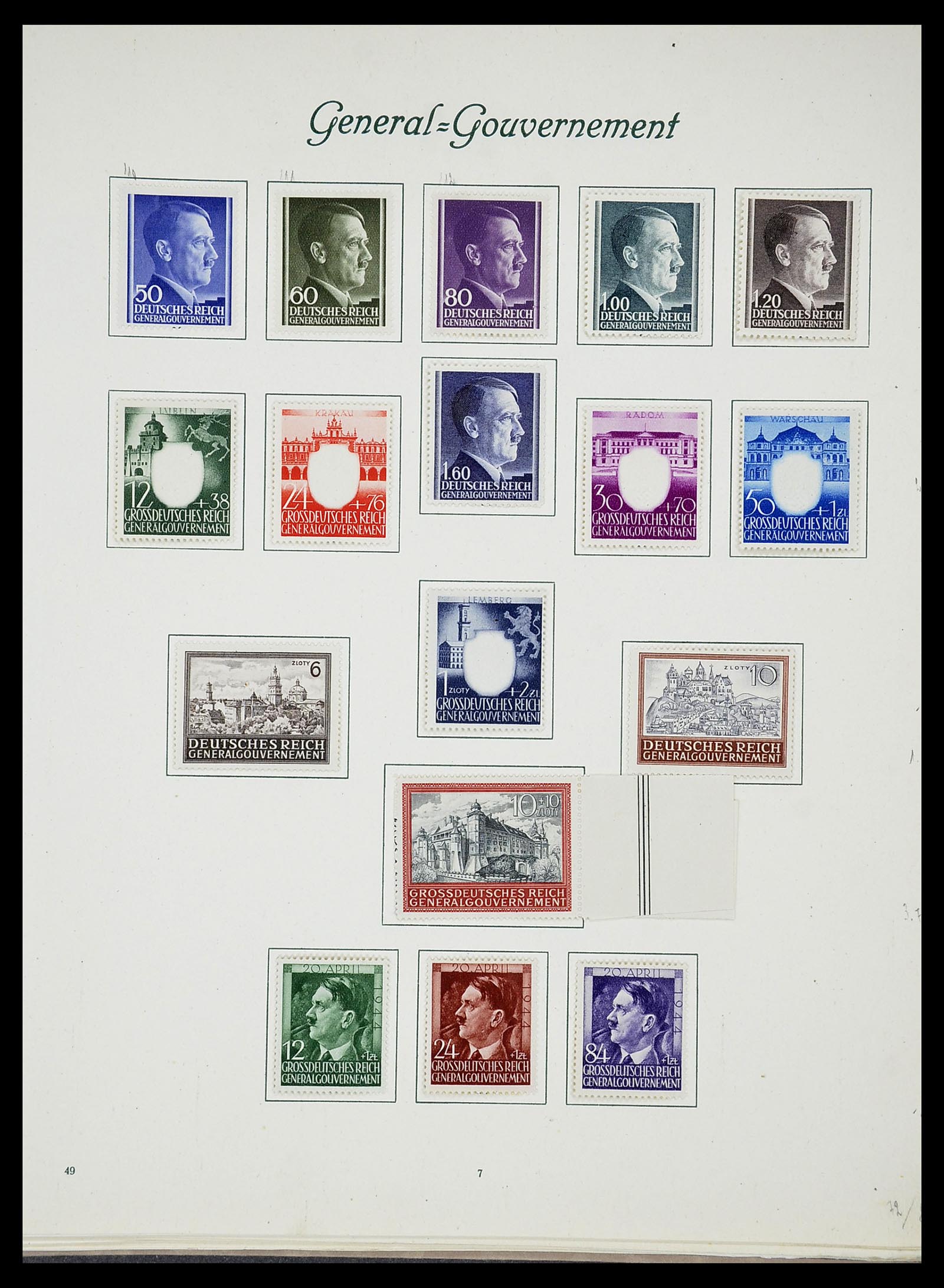 34719 051 - Postzegelverzameling 34719 Duitse bezettingen en gebieden 1914-1945.