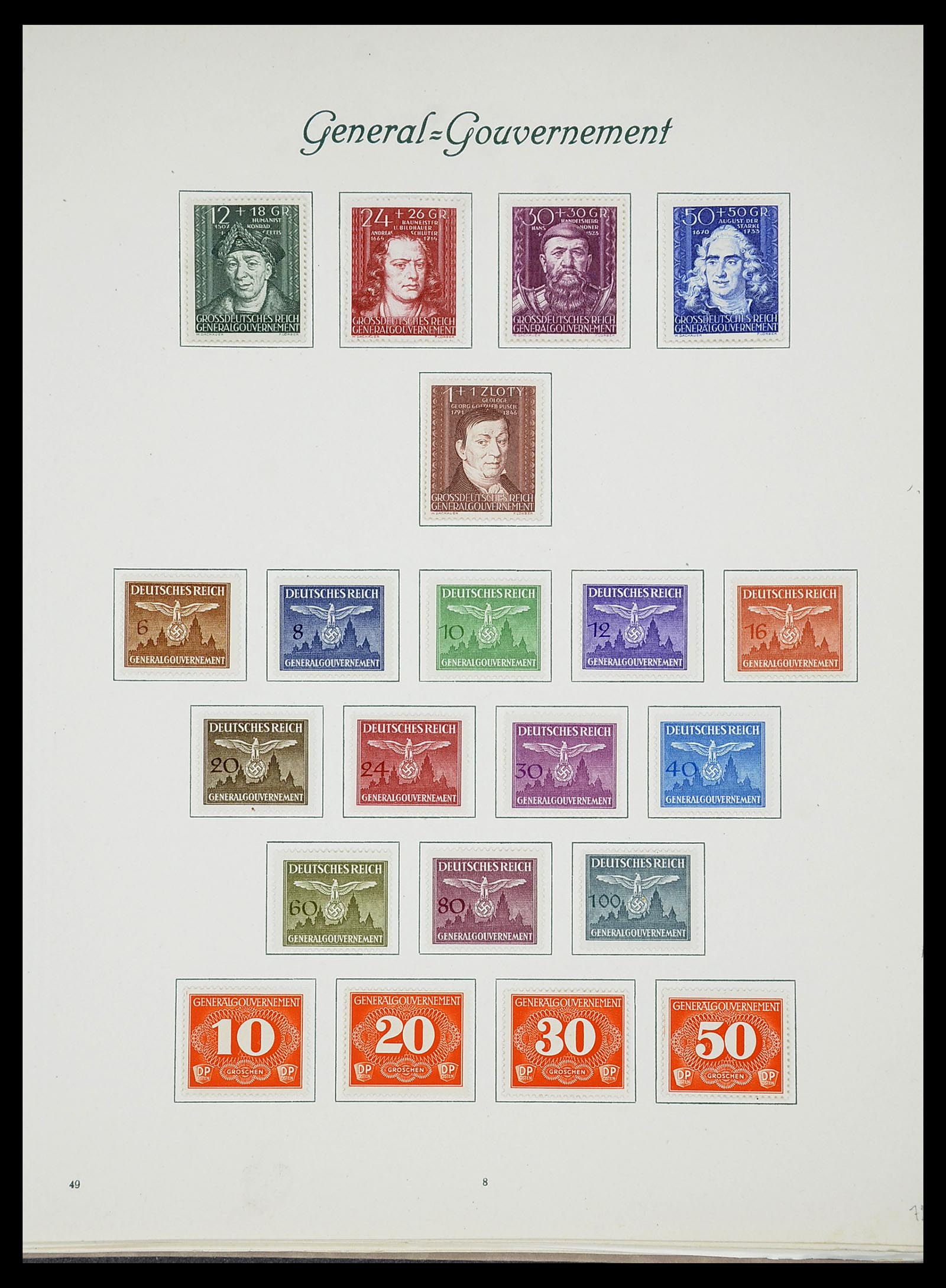34719 053 - Postzegelverzameling 34719 Duitse bezettingen en gebieden 1914-1945.