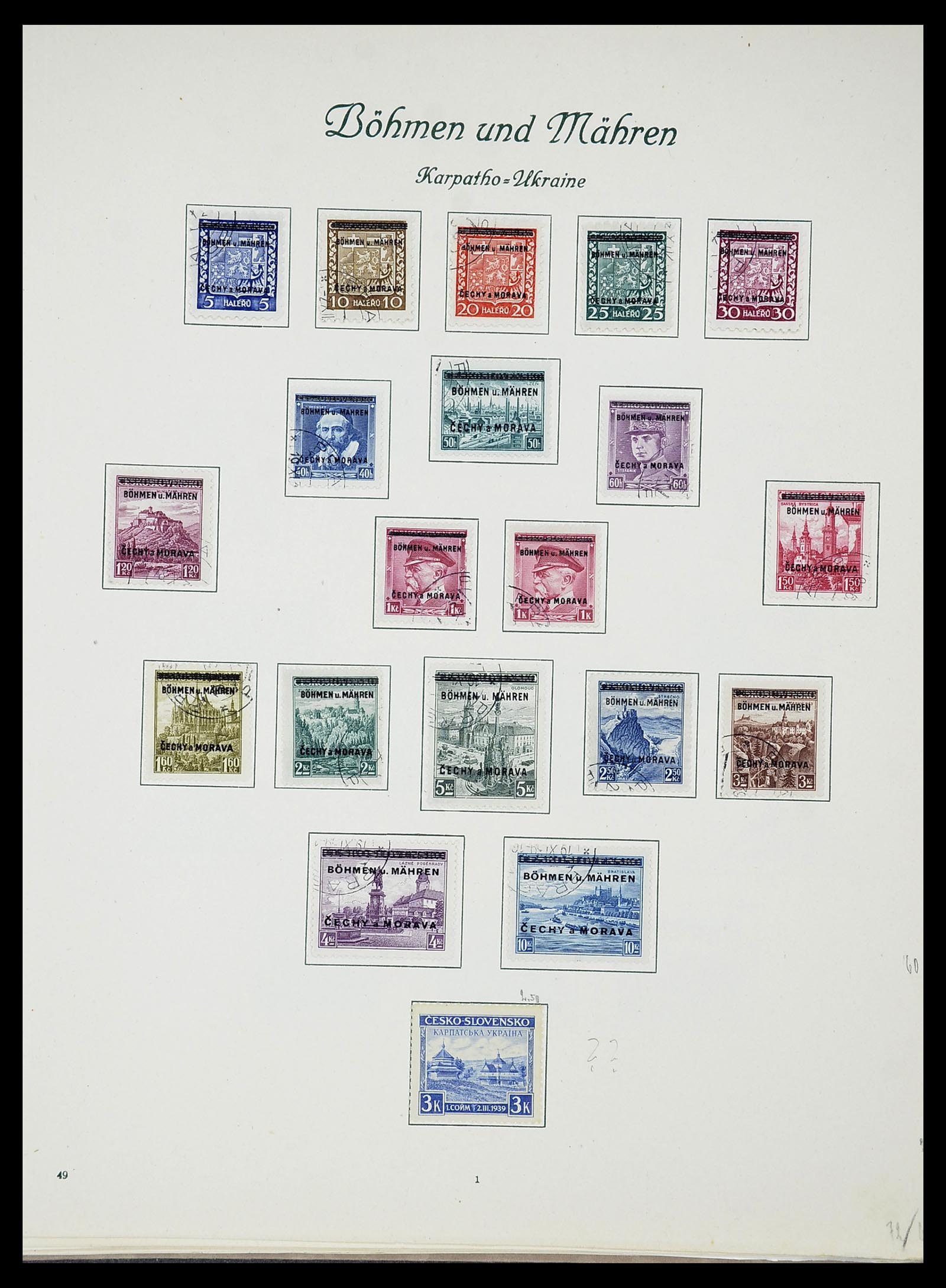 34719 055 - Postzegelverzameling 34719 Duitse bezettingen en gebieden 1914-1945.