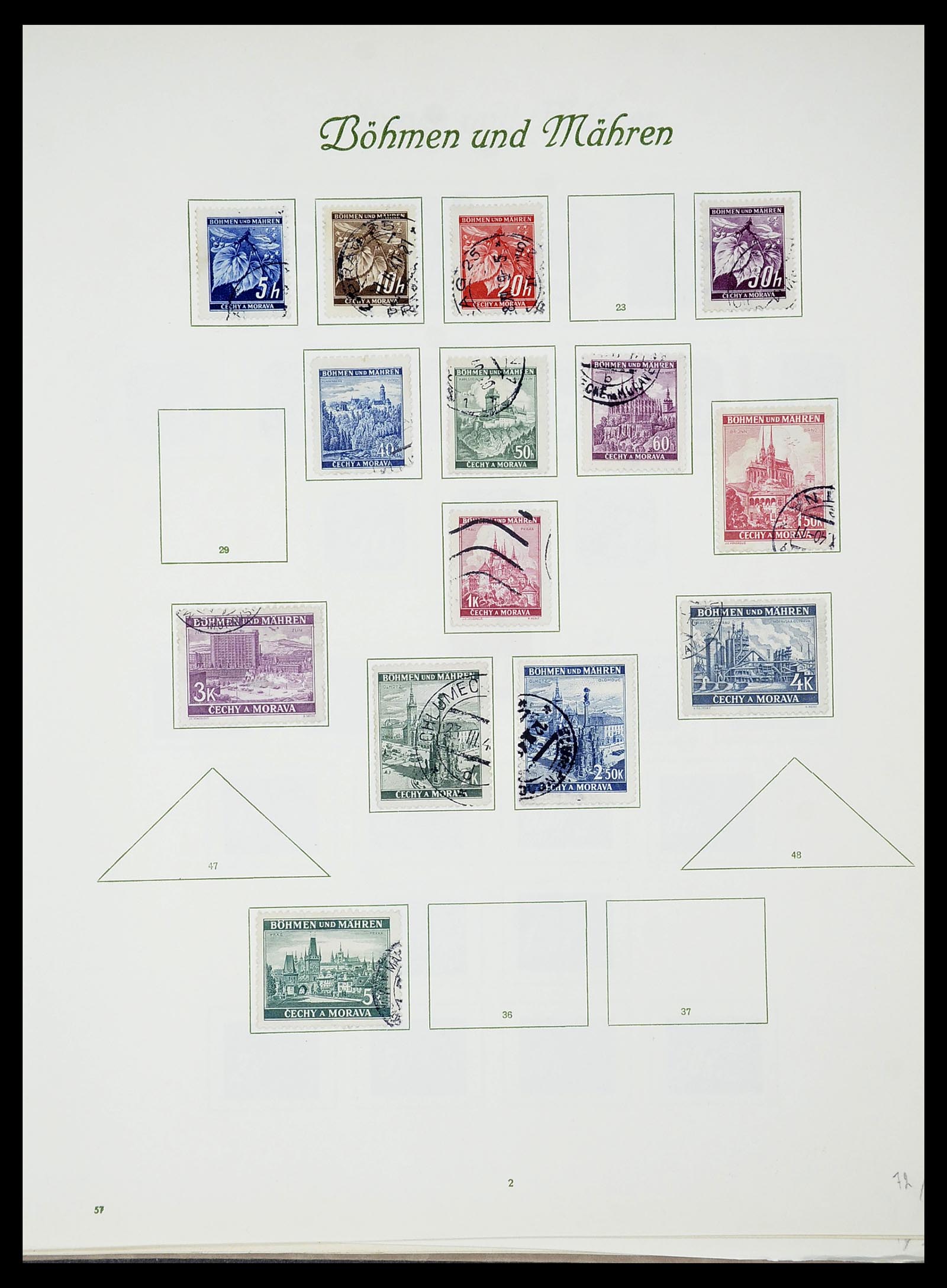 34719 057 - Postzegelverzameling 34719 Duitse bezettingen en gebieden 1914-1945.