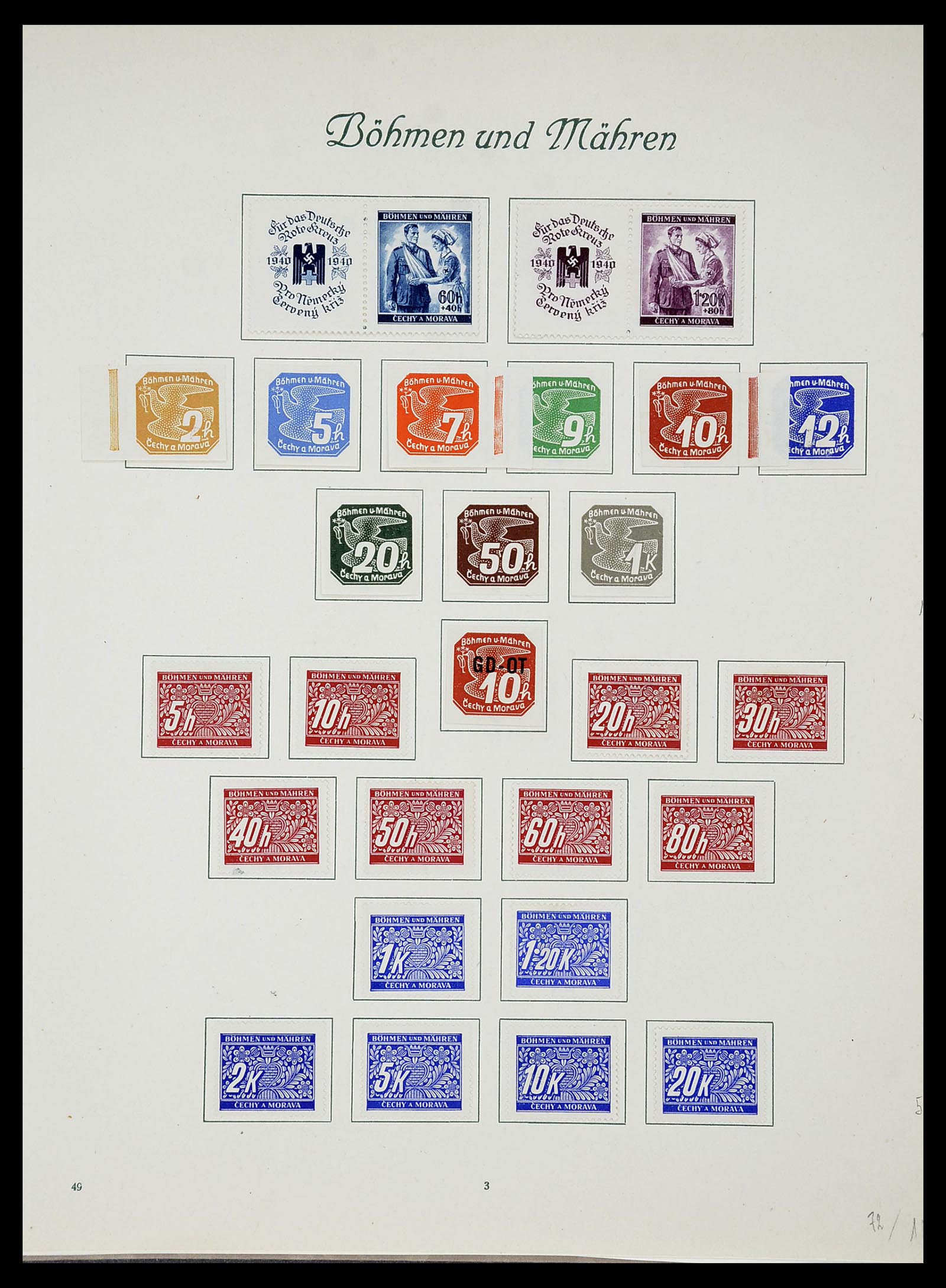 34719 058 - Postzegelverzameling 34719 Duitse bezettingen en gebieden 1914-1945.