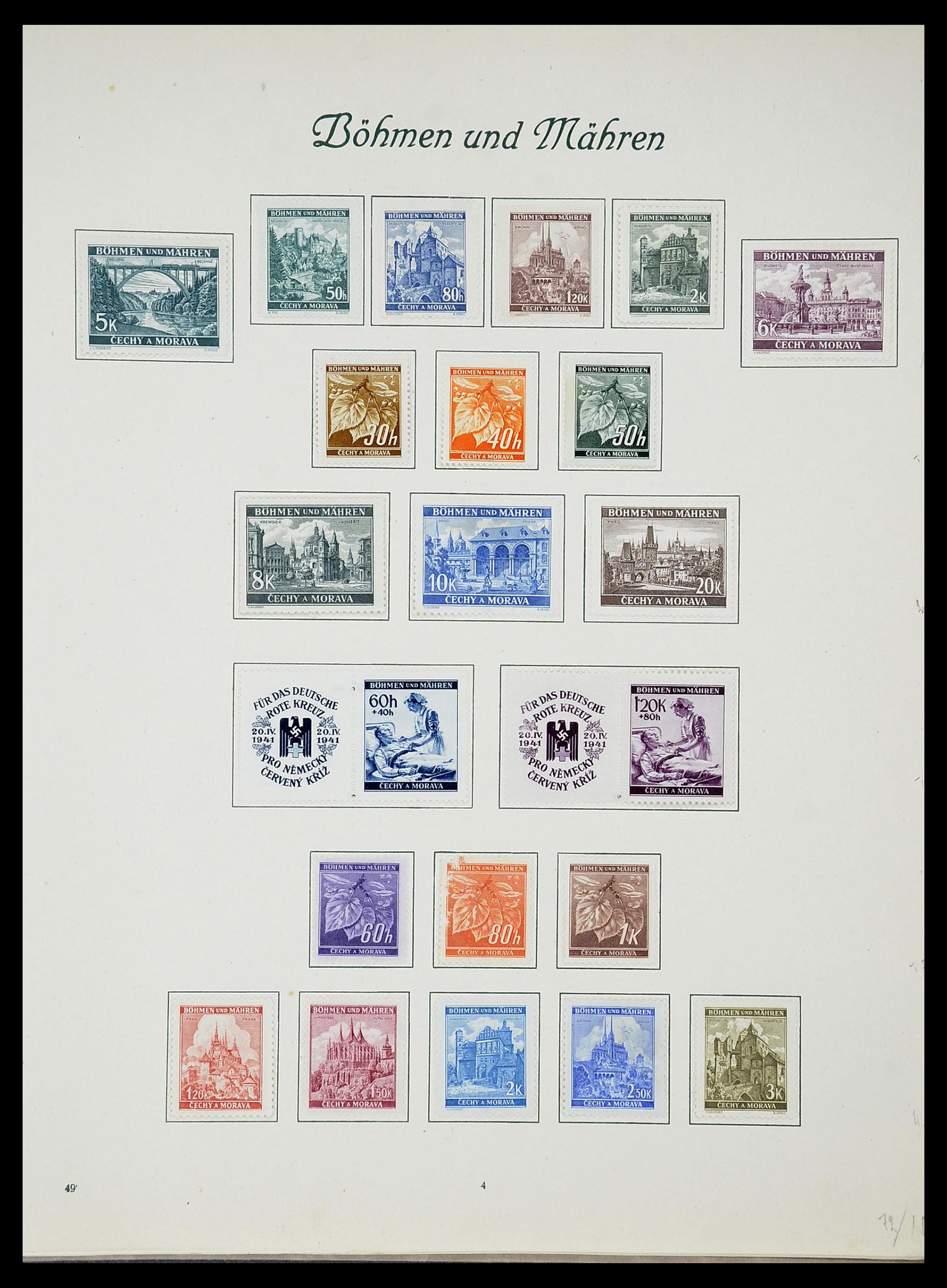 34719 060 - Postzegelverzameling 34719 Duitse bezettingen en gebieden 1914-1945.
