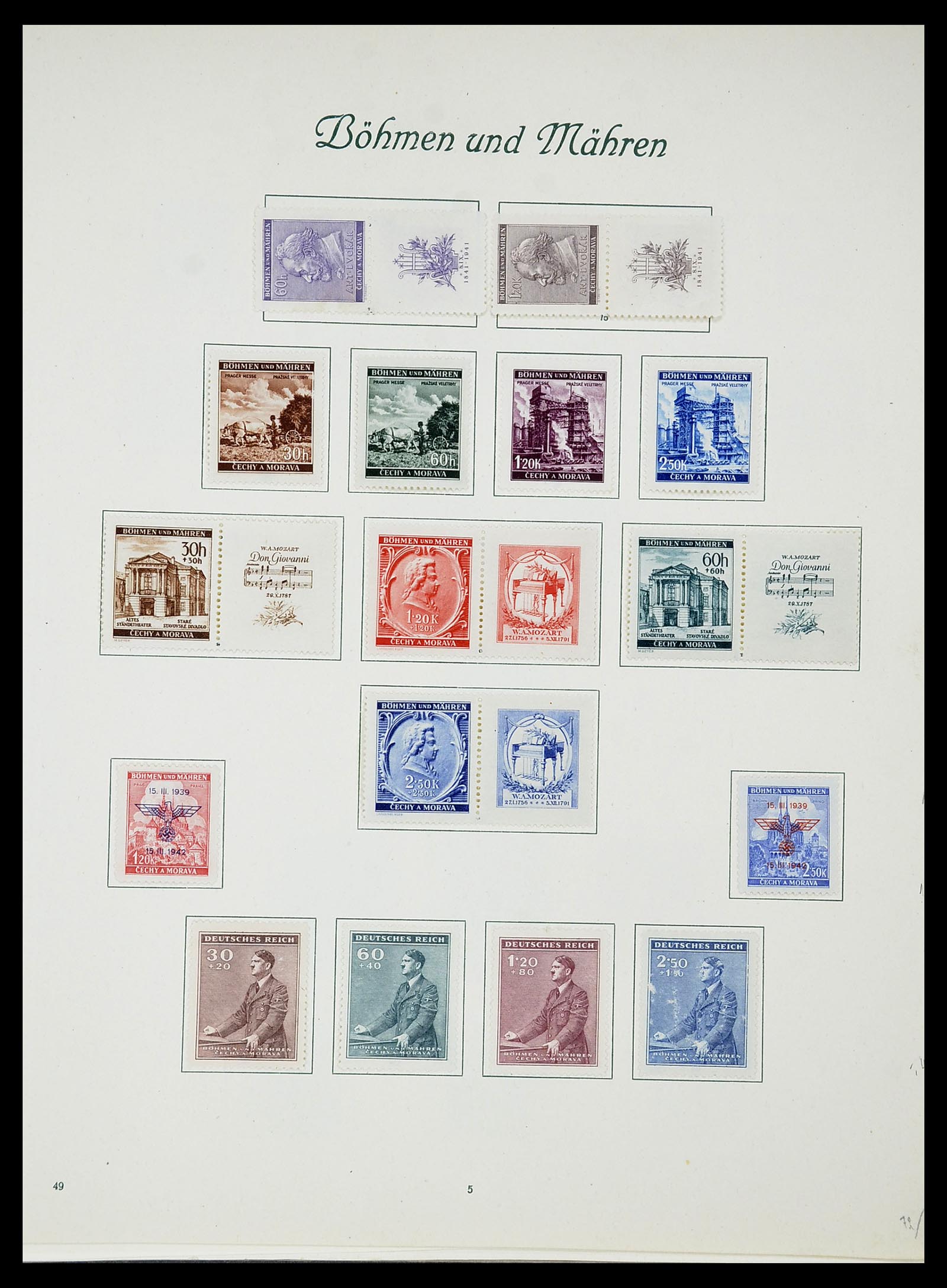34719 062 - Postzegelverzameling 34719 Duitse bezettingen en gebieden 1914-1945.