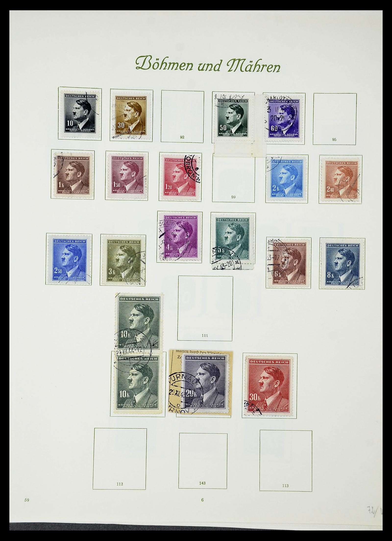 34719 064 - Postzegelverzameling 34719 Duitse bezettingen en gebieden 1914-1945.