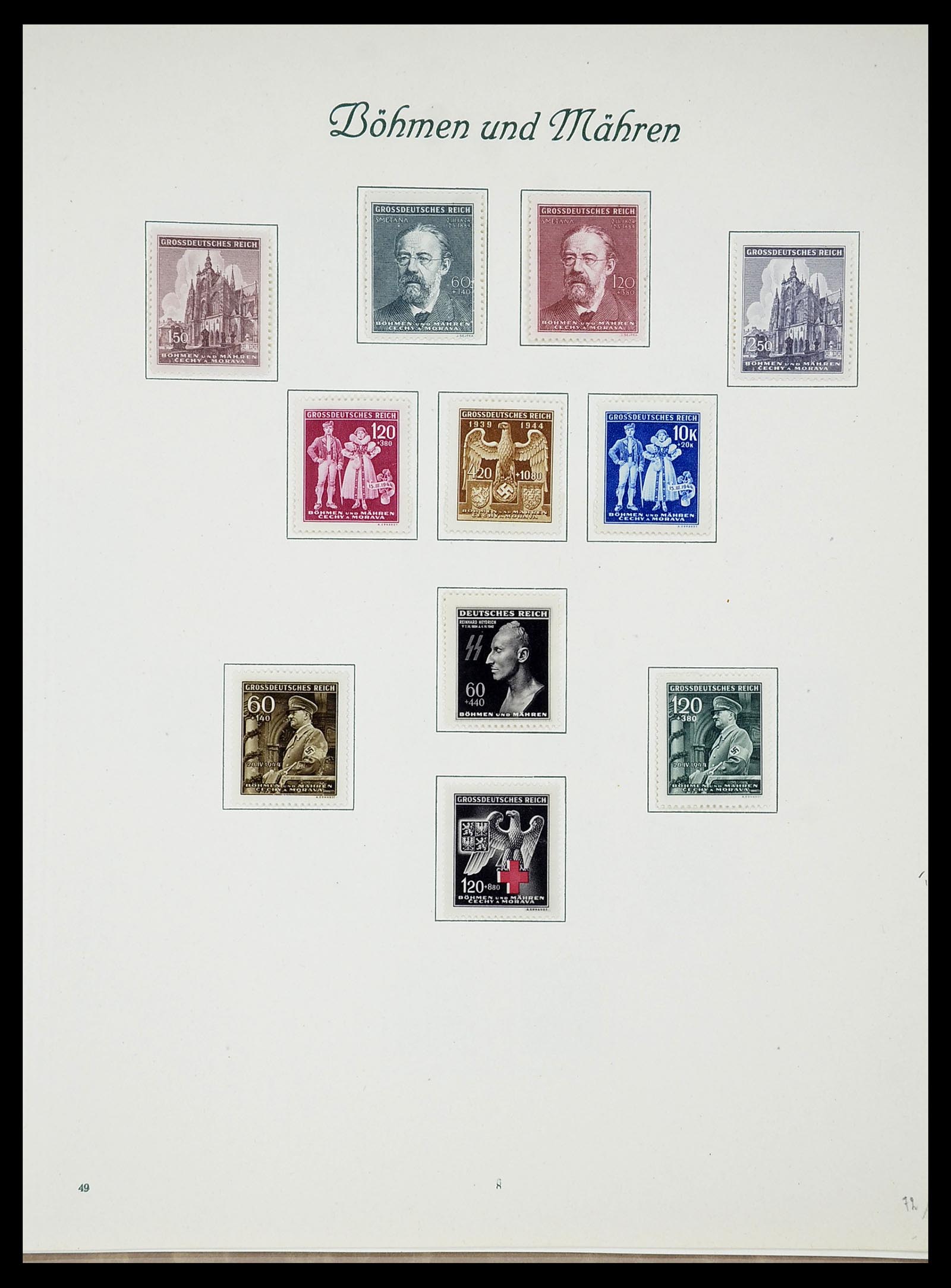 34719 067 - Postzegelverzameling 34719 Duitse bezettingen en gebieden 1914-1945.