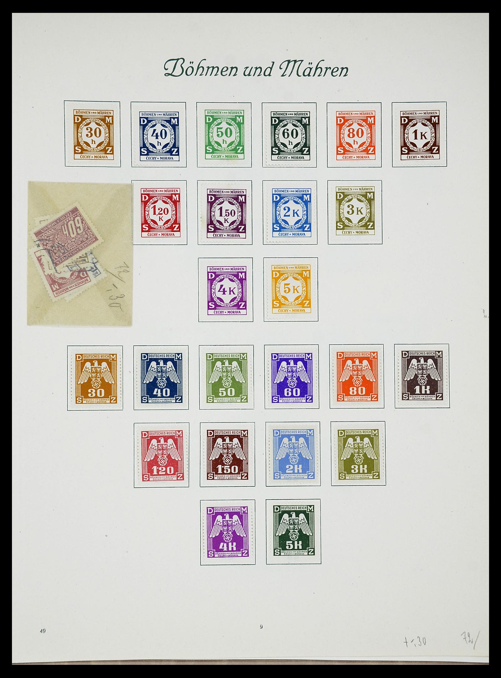 34719 068 - Postzegelverzameling 34719 Duitse bezettingen en gebieden 1914-1945.