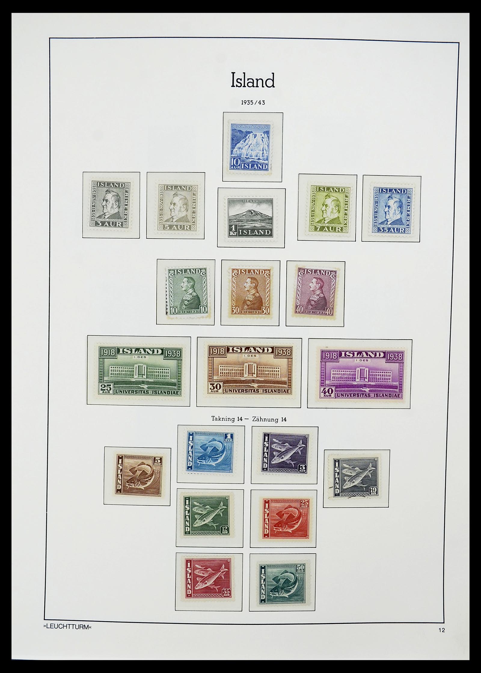 34720 012 - Postzegelverzameling 34720 IJsland 1873-2020!!