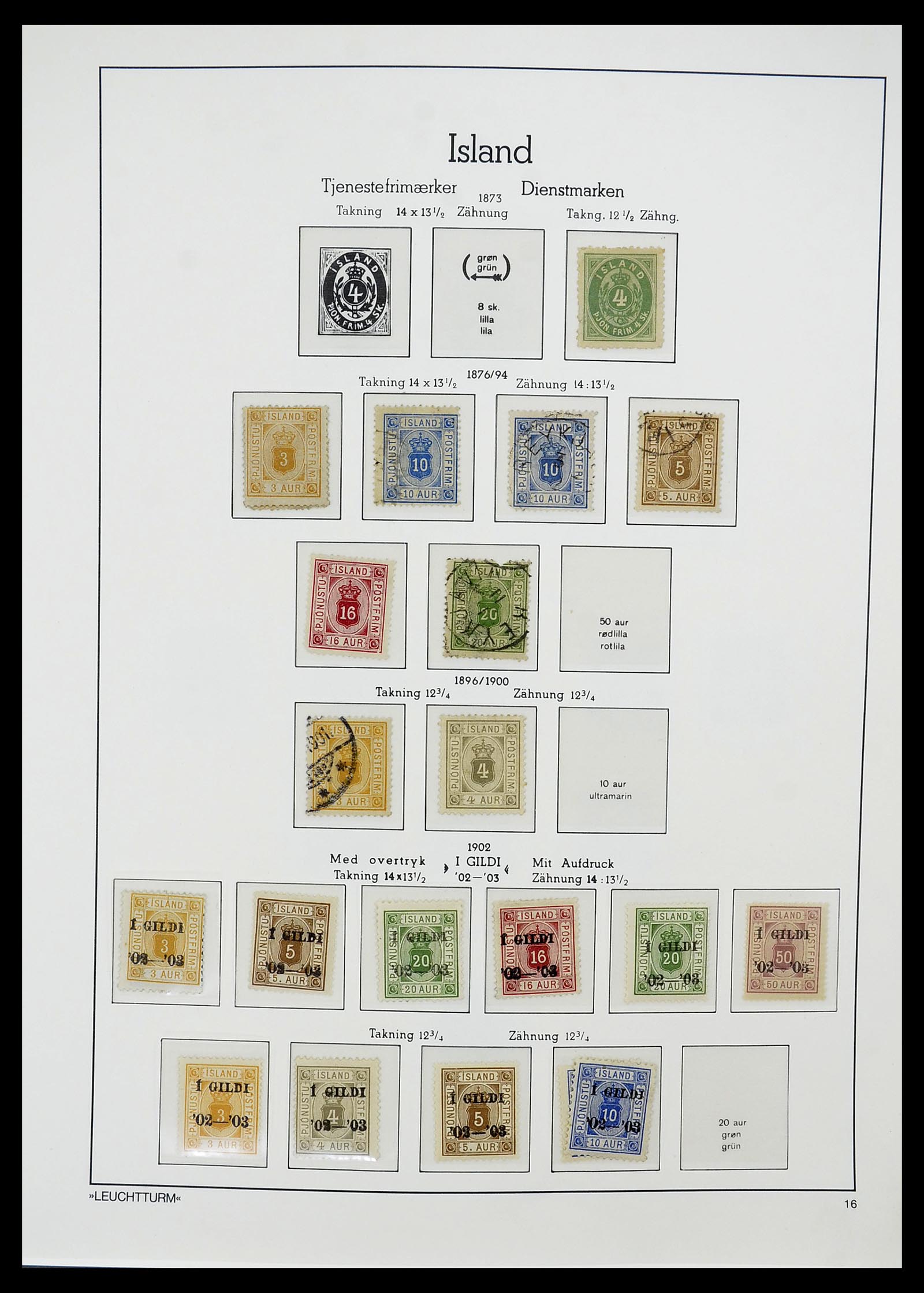 34720 016 - Postzegelverzameling 34720 IJsland 1873-2020!!