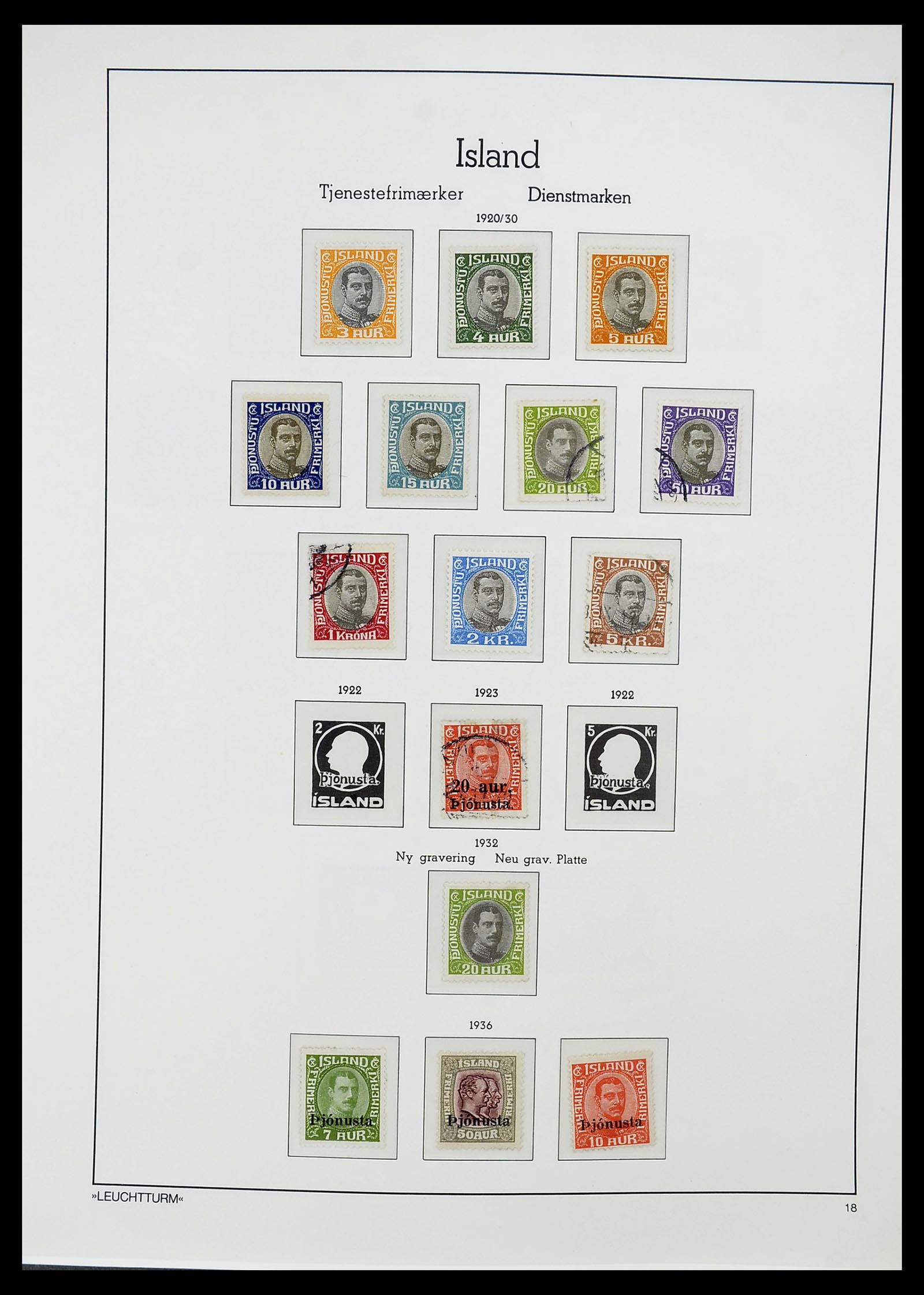 34720 018 - Postzegelverzameling 34720 IJsland 1873-2020!!