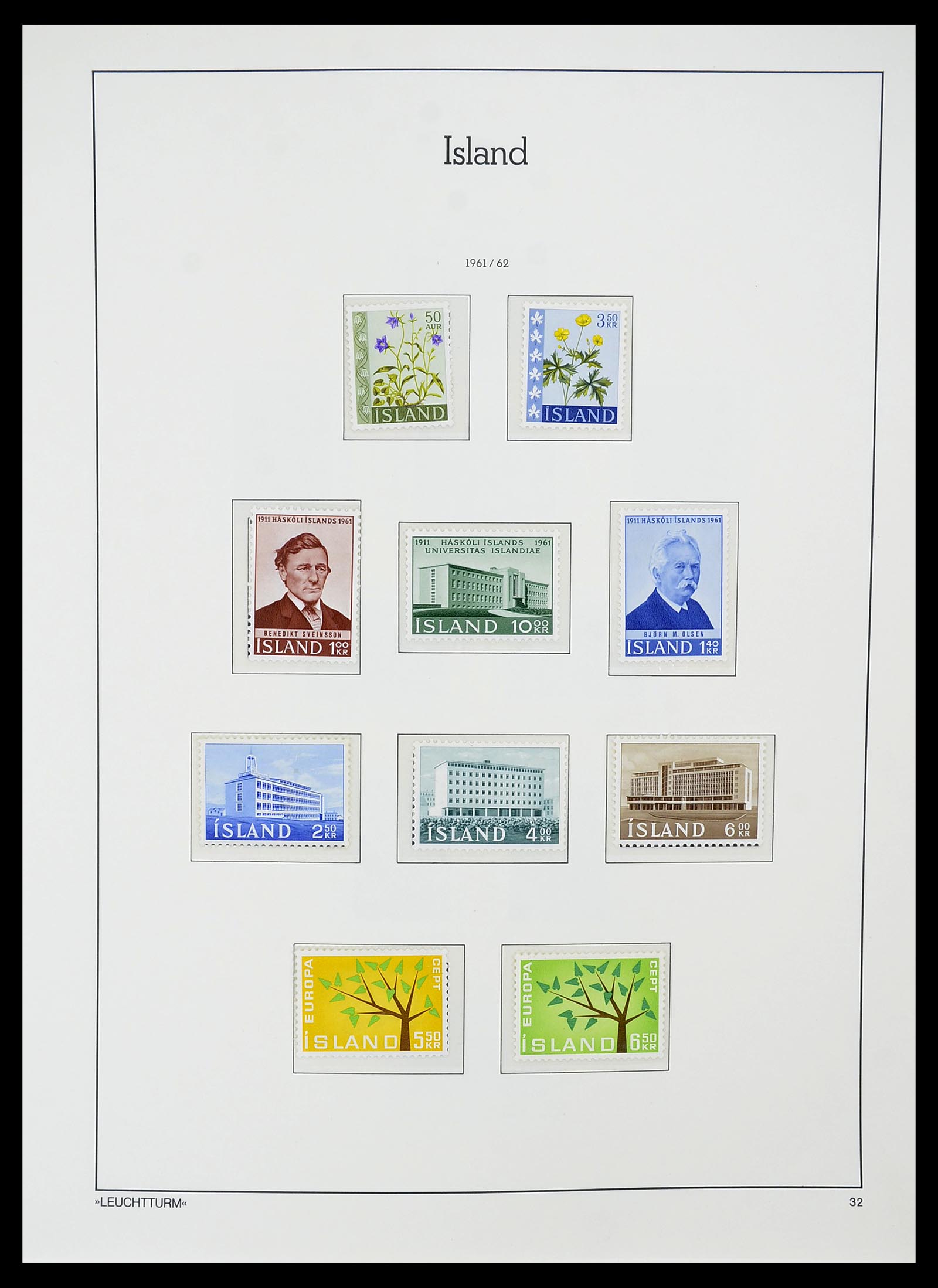 34720 032 - Postzegelverzameling 34720 IJsland 1873-2020!!