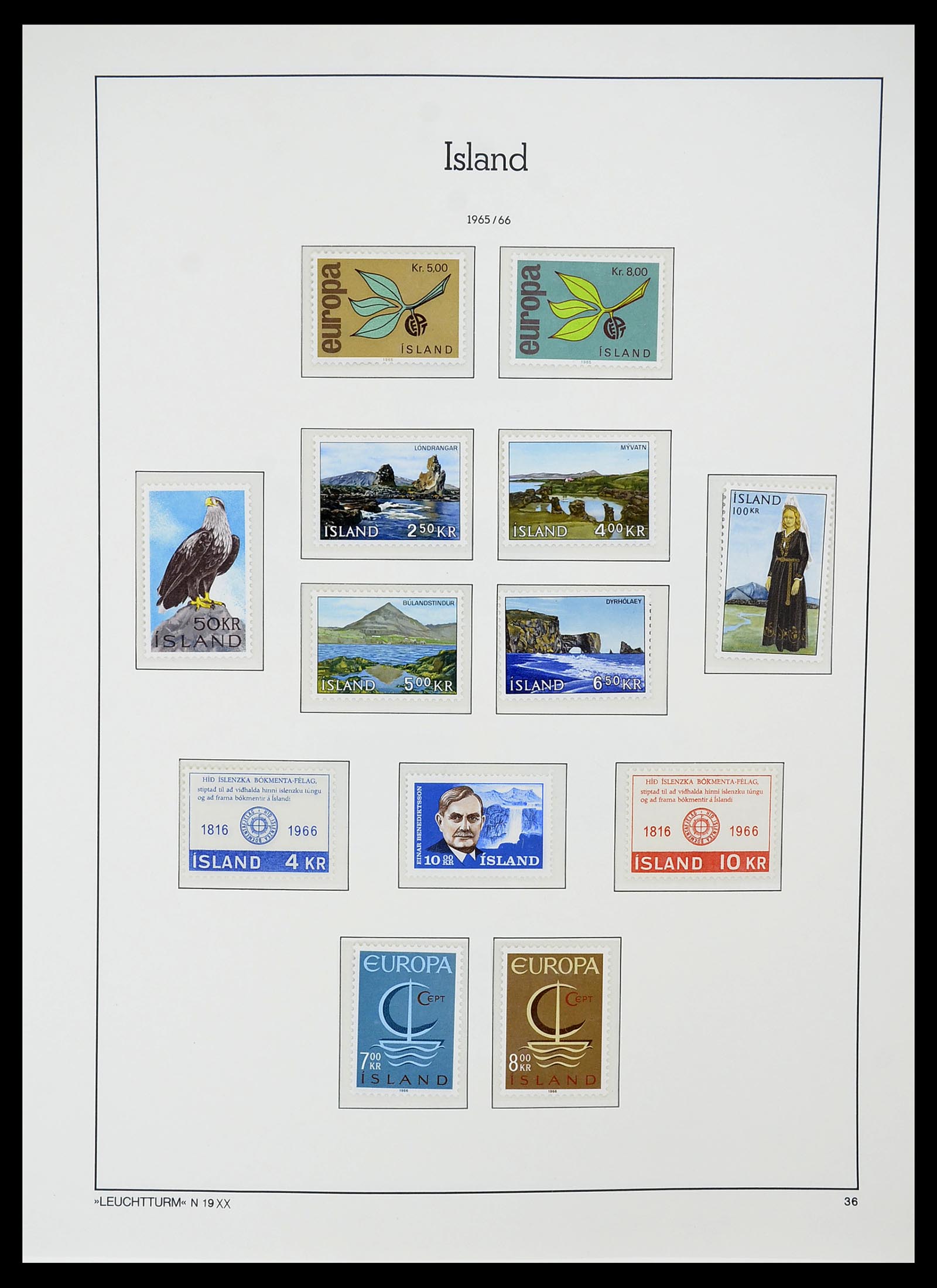 34720 036 - Postzegelverzameling 34720 IJsland 1873-2020!!
