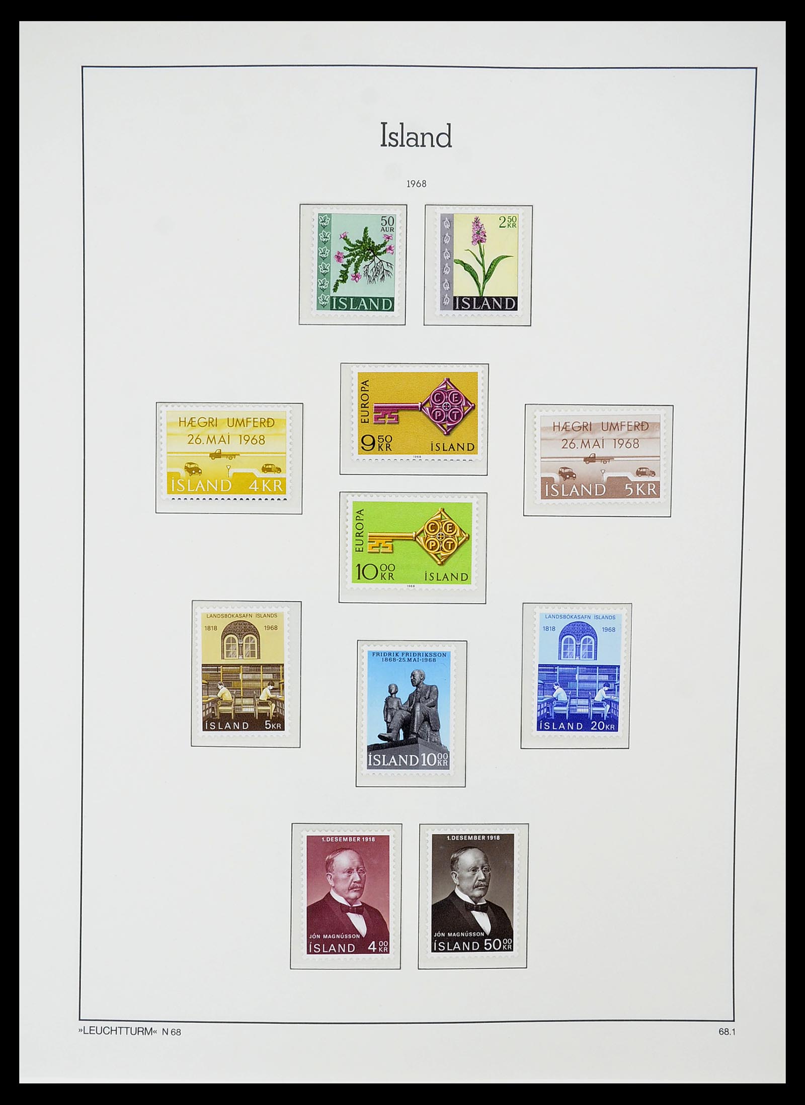 34720 038 - Postzegelverzameling 34720 IJsland 1873-2020!!