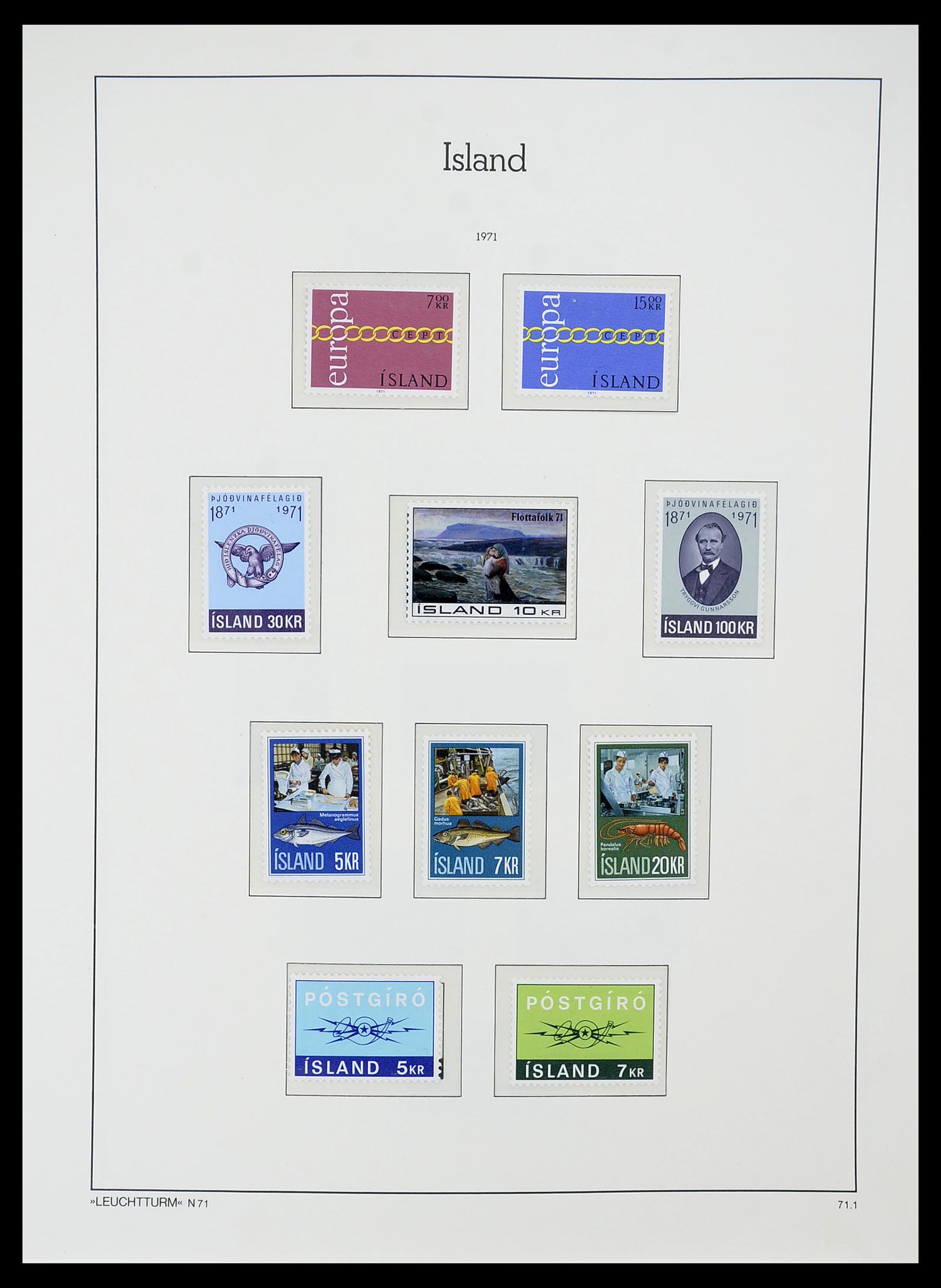 34720 042 - Postzegelverzameling 34720 IJsland 1873-2020!!