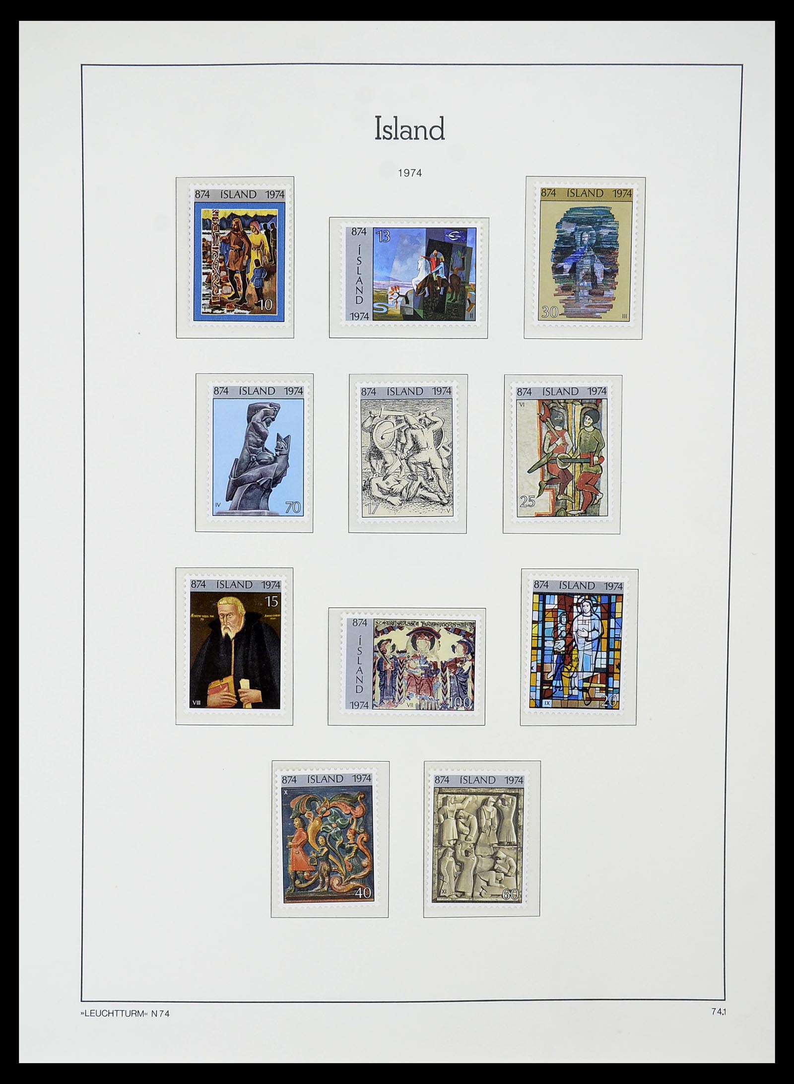 34720 046 - Postzegelverzameling 34720 IJsland 1873-2020!!