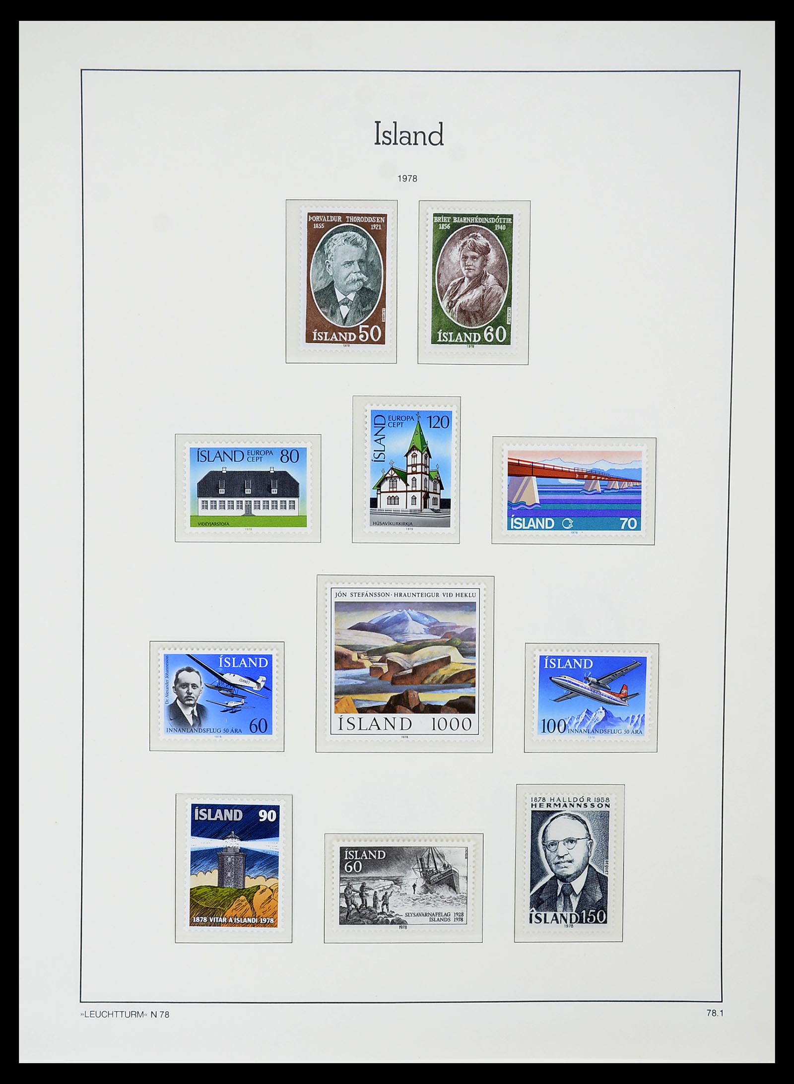 34720 051 - Postzegelverzameling 34720 IJsland 1873-2020!!