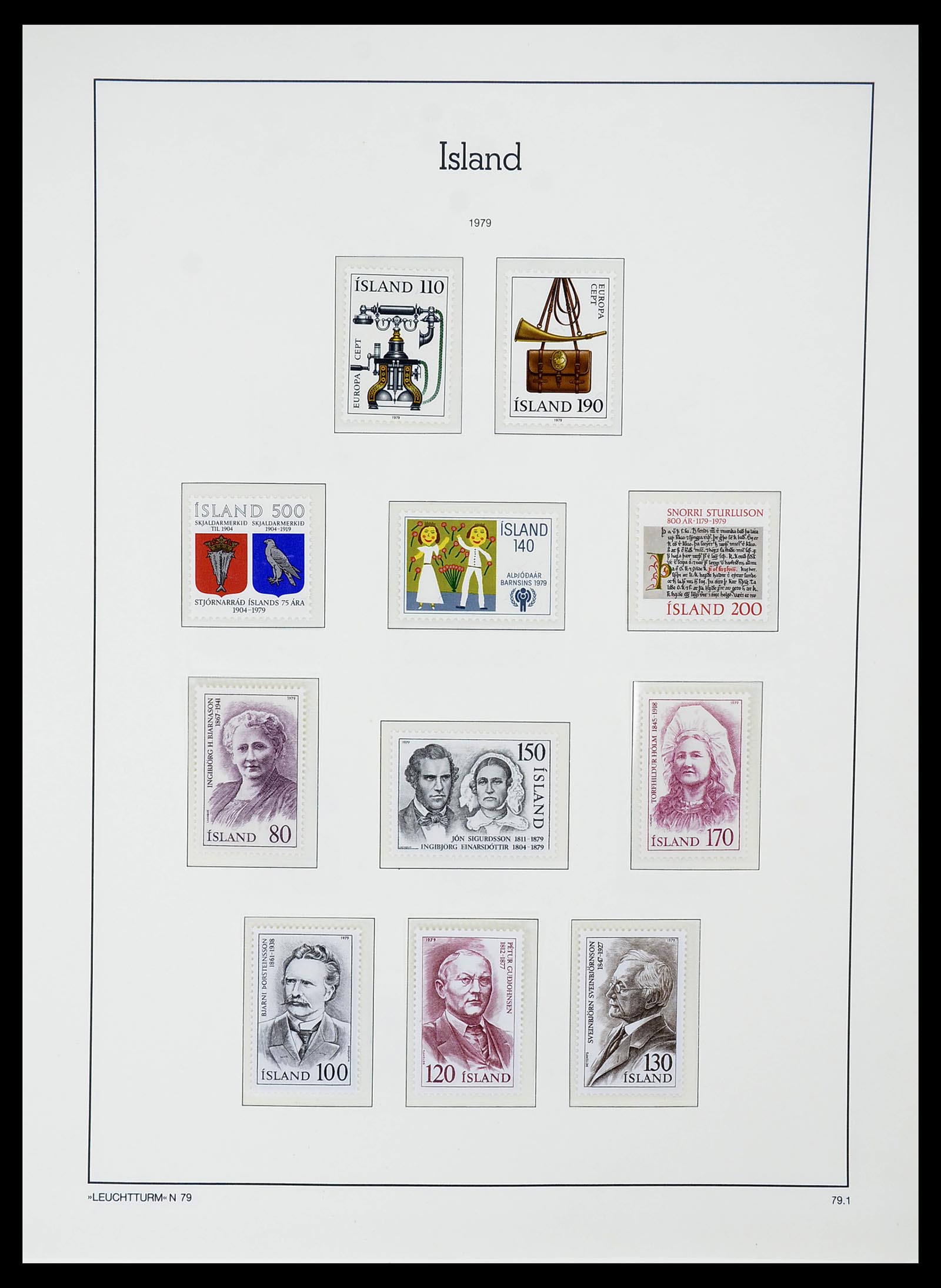 34720 052 - Postzegelverzameling 34720 IJsland 1873-2020!!