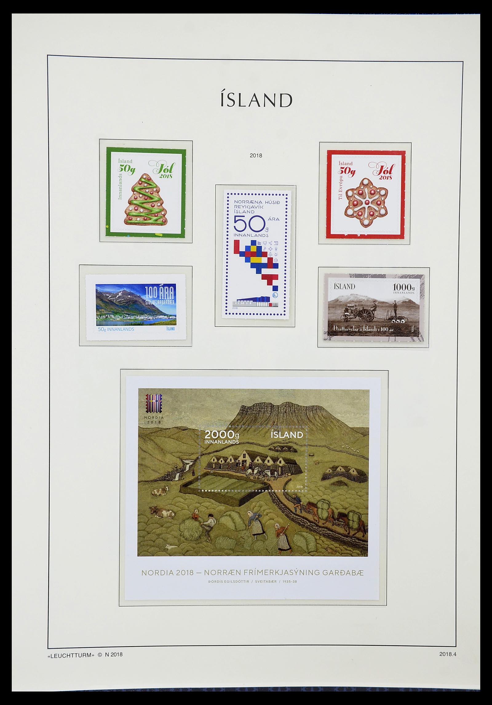 34720 306 - Postzegelverzameling 34720 IJsland 1873-2020!!