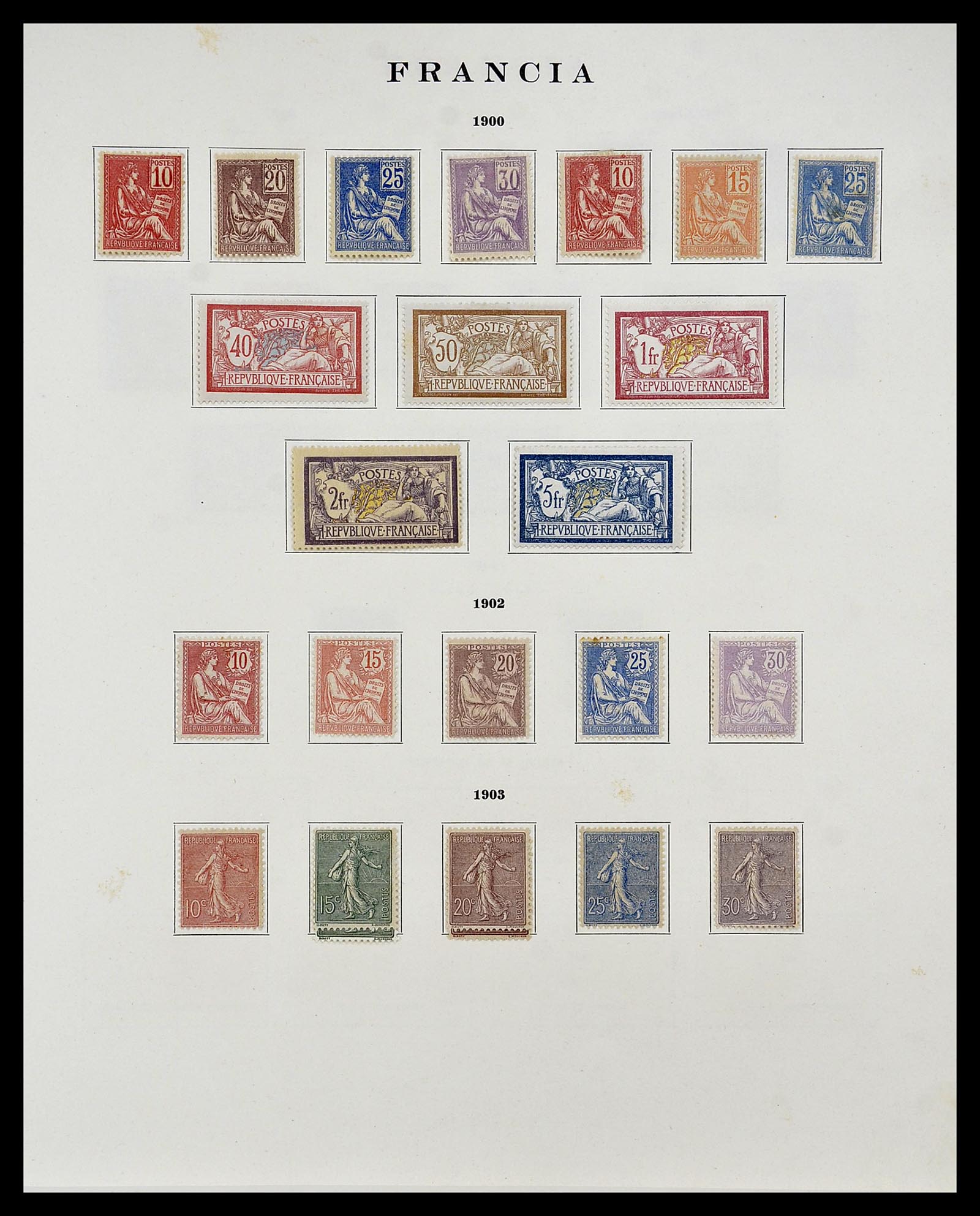 34721 005 - Postzegelverzameling 34721 Frankrijk 1853-1983.