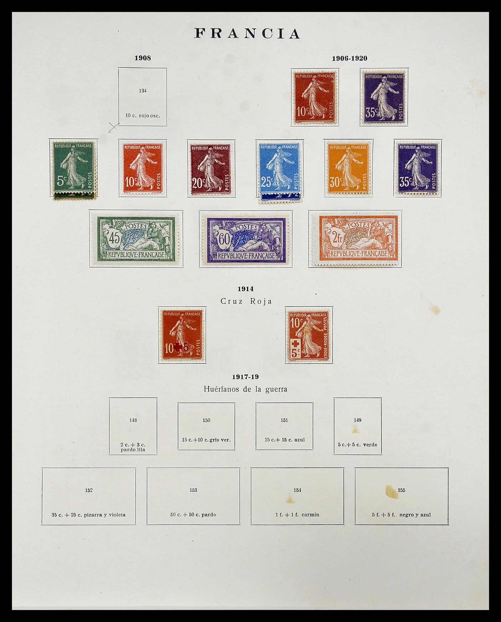34721 006 - Postzegelverzameling 34721 Frankrijk 1853-1983.