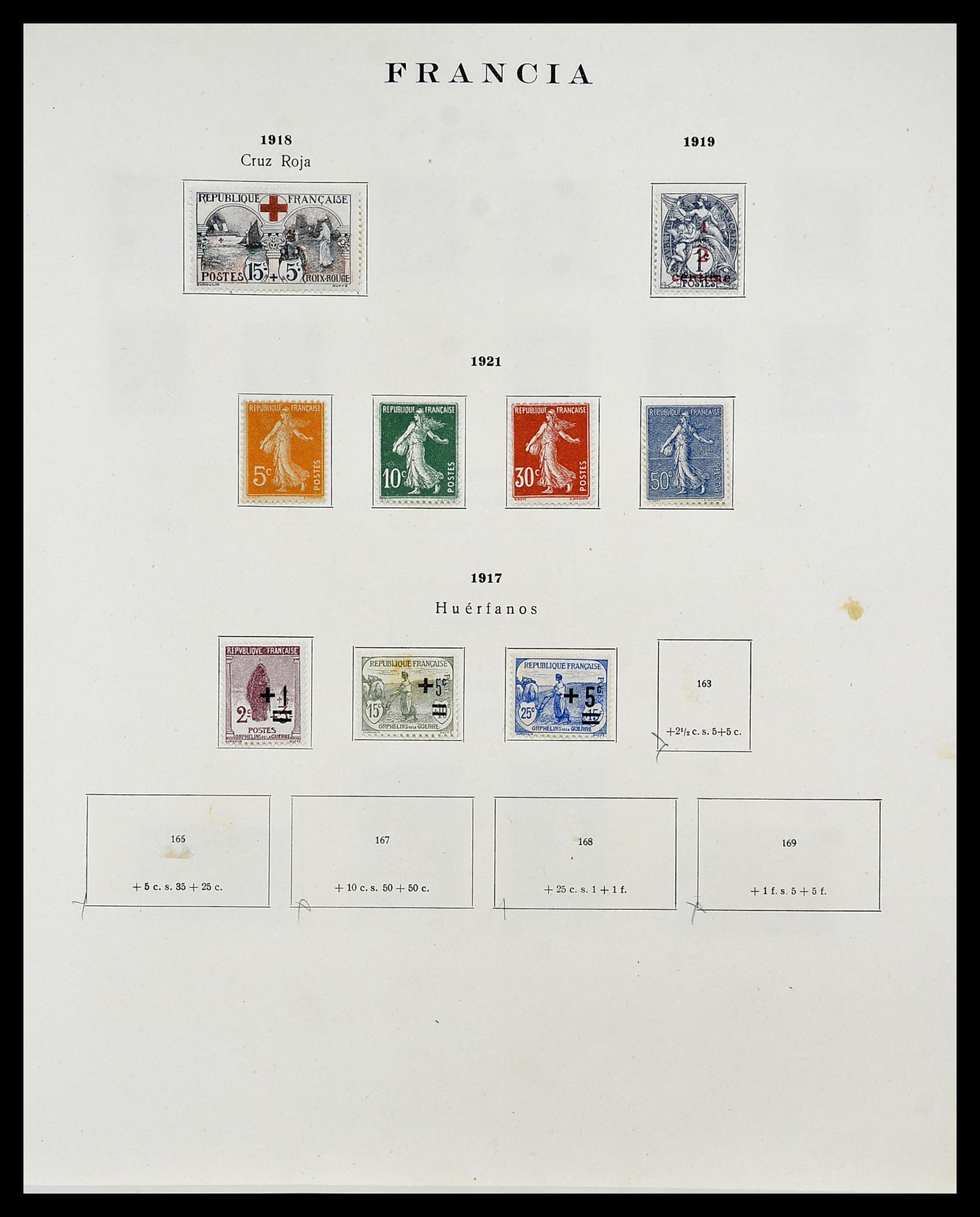 34721 007 - Postzegelverzameling 34721 Frankrijk 1853-1983.