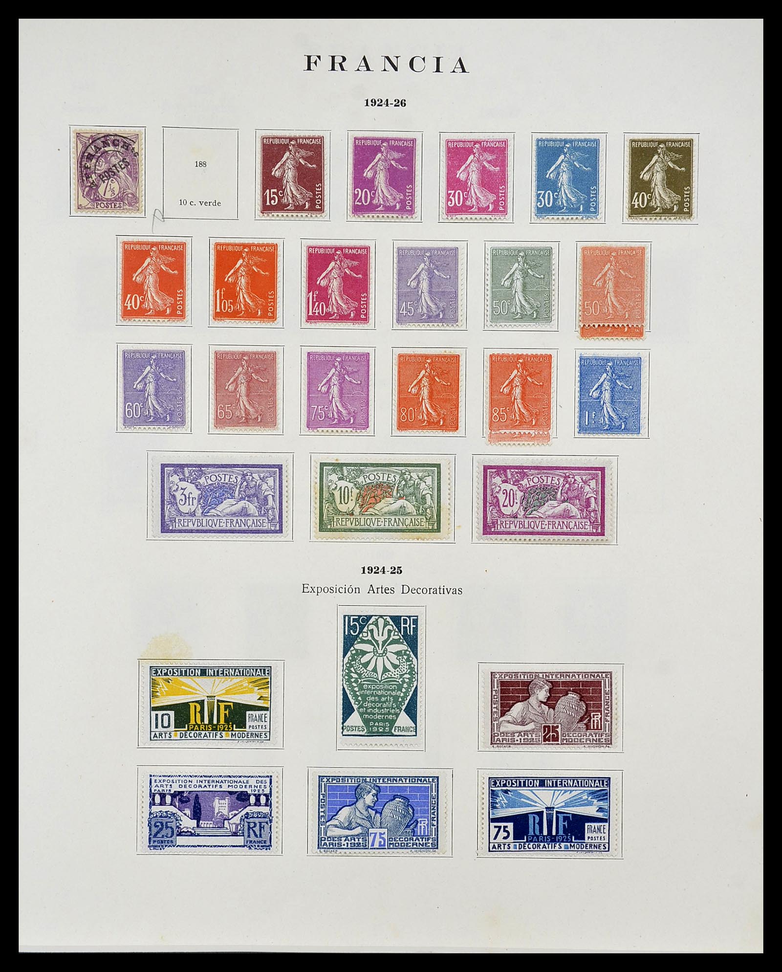 34721 009 - Postzegelverzameling 34721 Frankrijk 1853-1983.