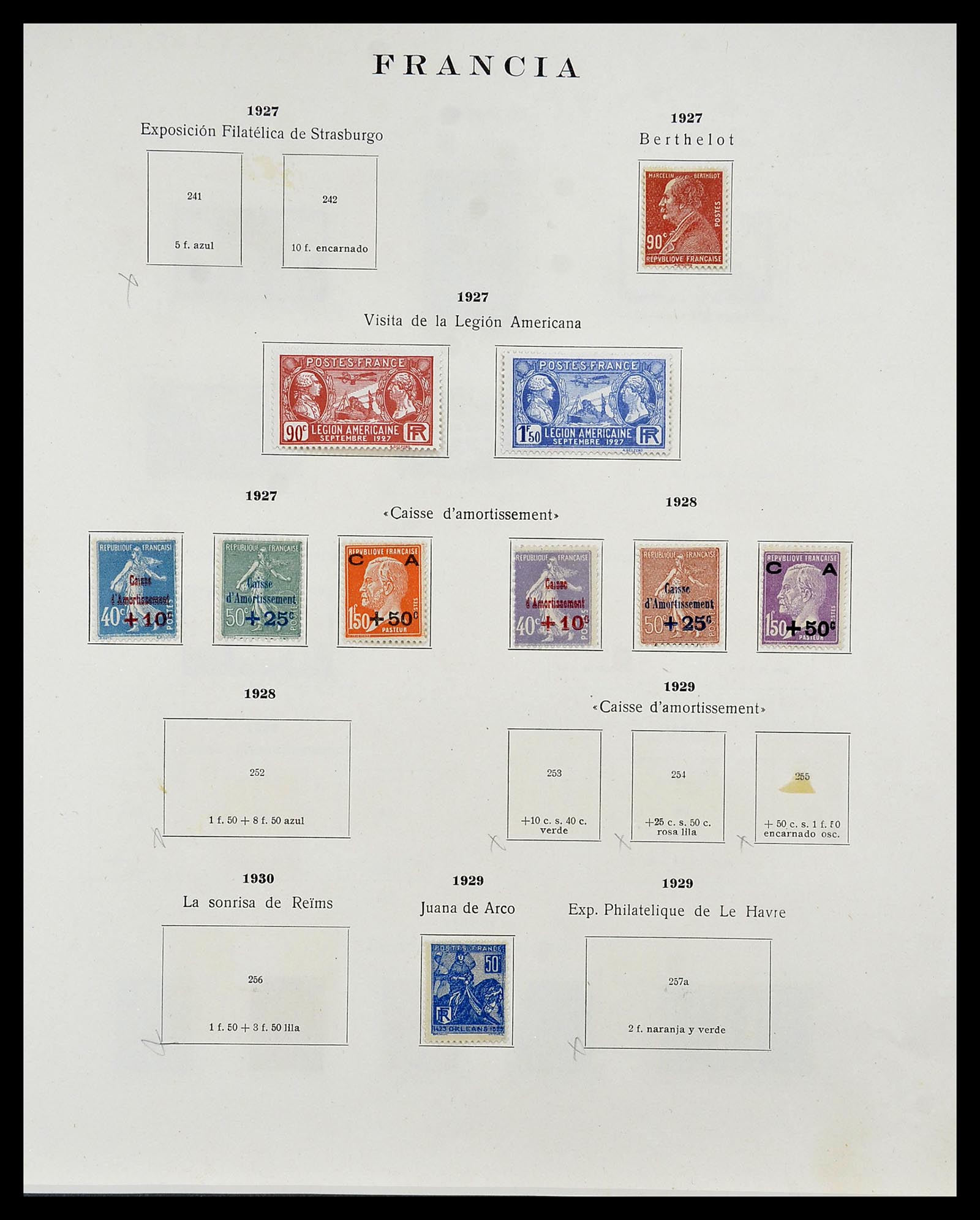 34721 011 - Postzegelverzameling 34721 Frankrijk 1853-1983.