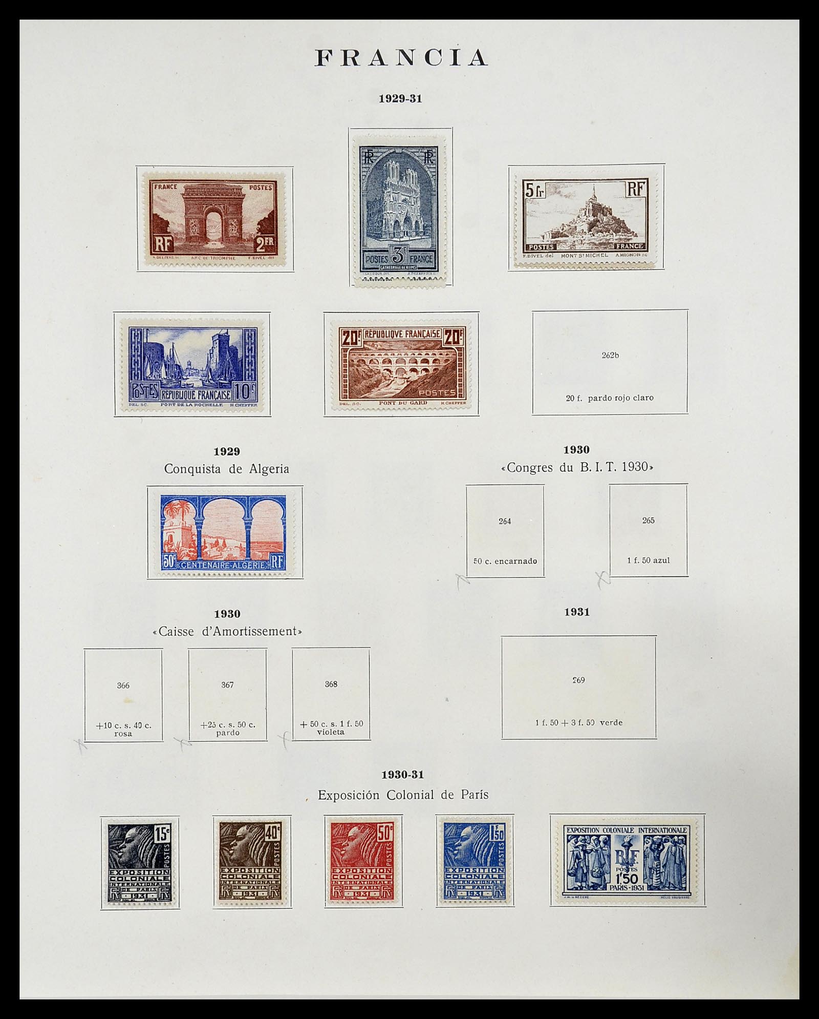 34721 012 - Stamp Collection 34721 France 1853-1983.