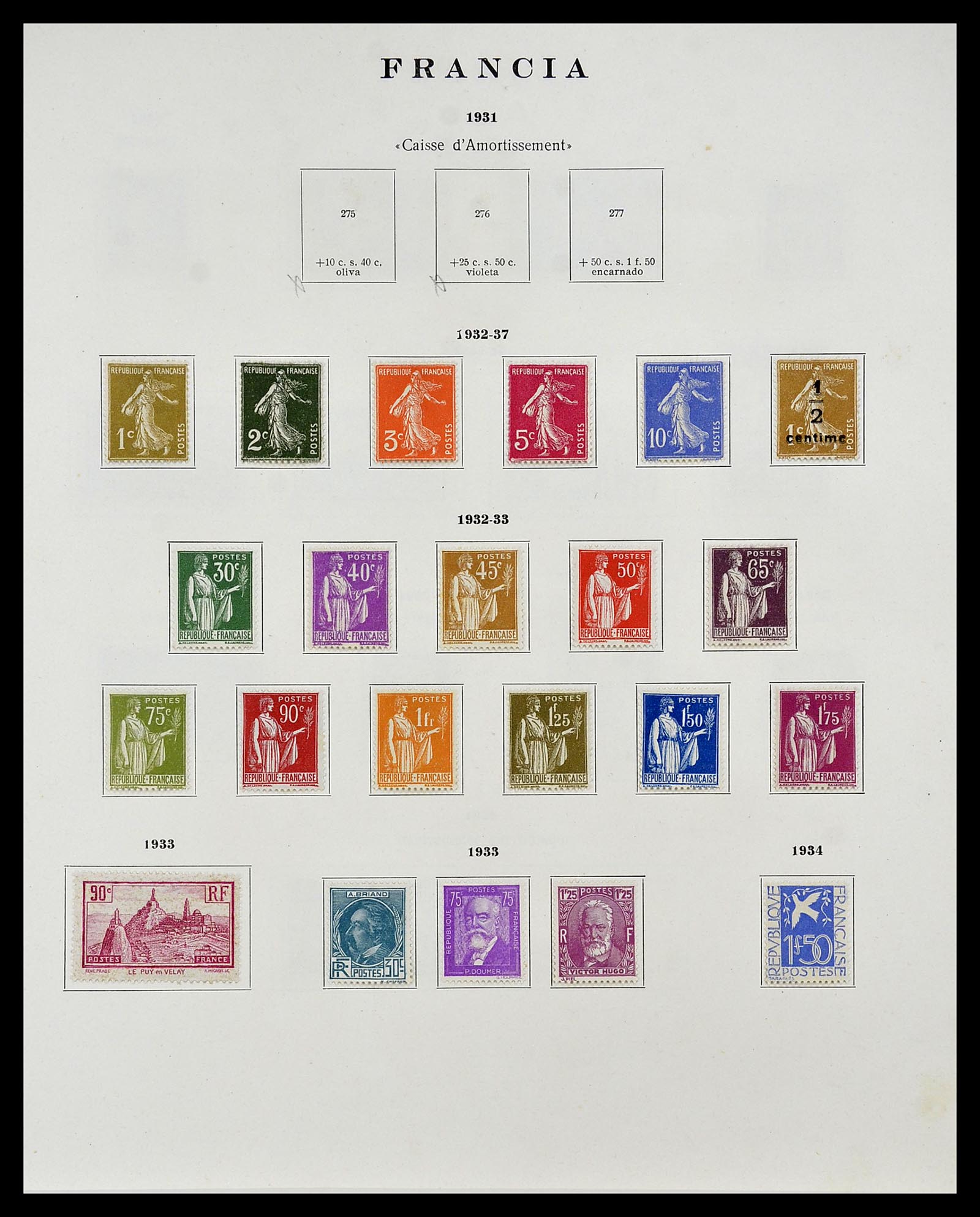 34721 013 - Postzegelverzameling 34721 Frankrijk 1853-1983.