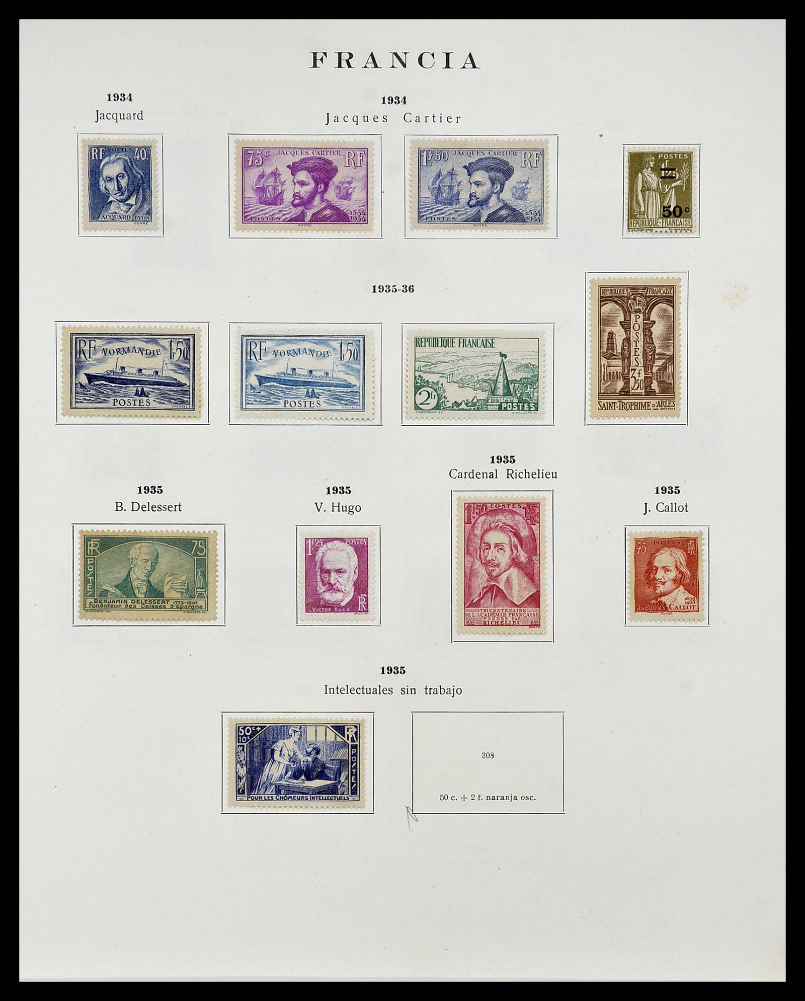 34721 014 - Postzegelverzameling 34721 Frankrijk 1853-1983.