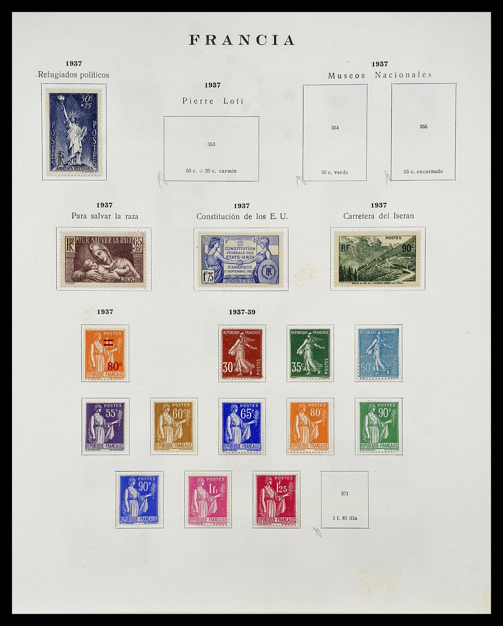 34721 018 - Stamp Collection 34721 France 1853-1983.