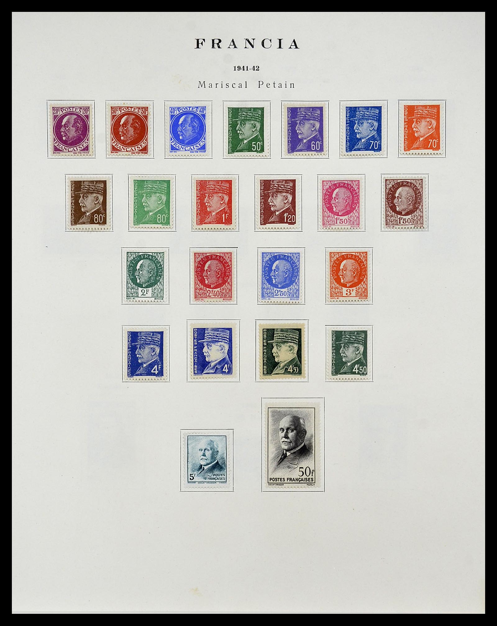 34721 028 - Postzegelverzameling 34721 Frankrijk 1853-1983.
