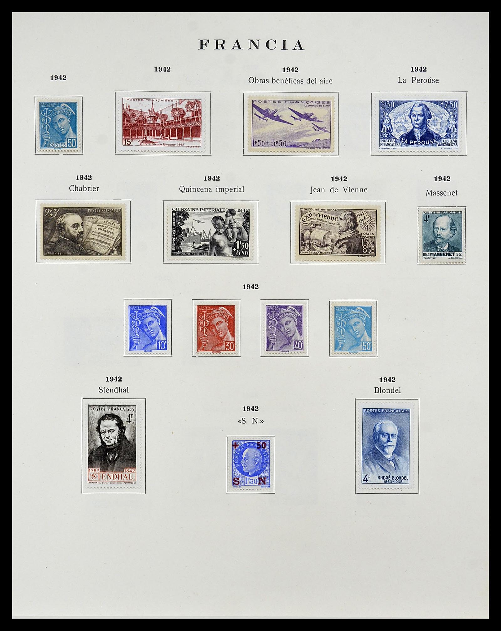 34721 029 - Postzegelverzameling 34721 Frankrijk 1853-1983.