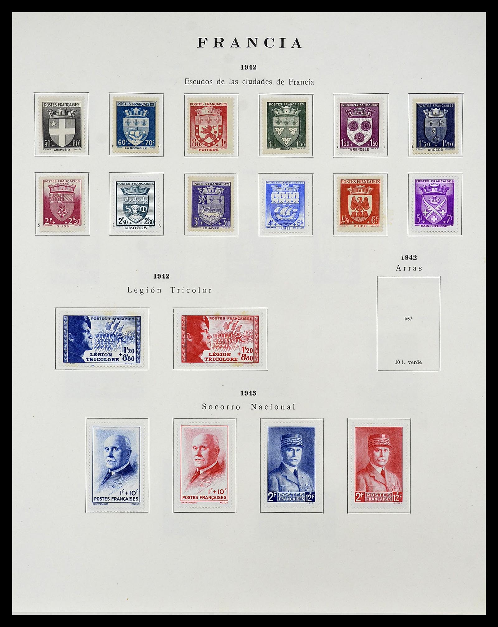 34721 030 - Postzegelverzameling 34721 Frankrijk 1853-1983.