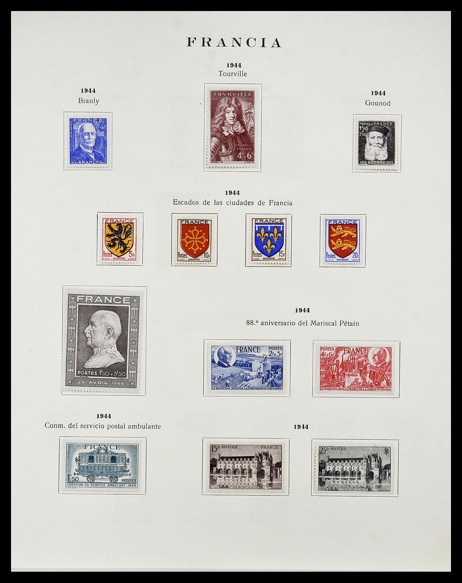 34721 033 - Postzegelverzameling 34721 Frankrijk 1853-1983.