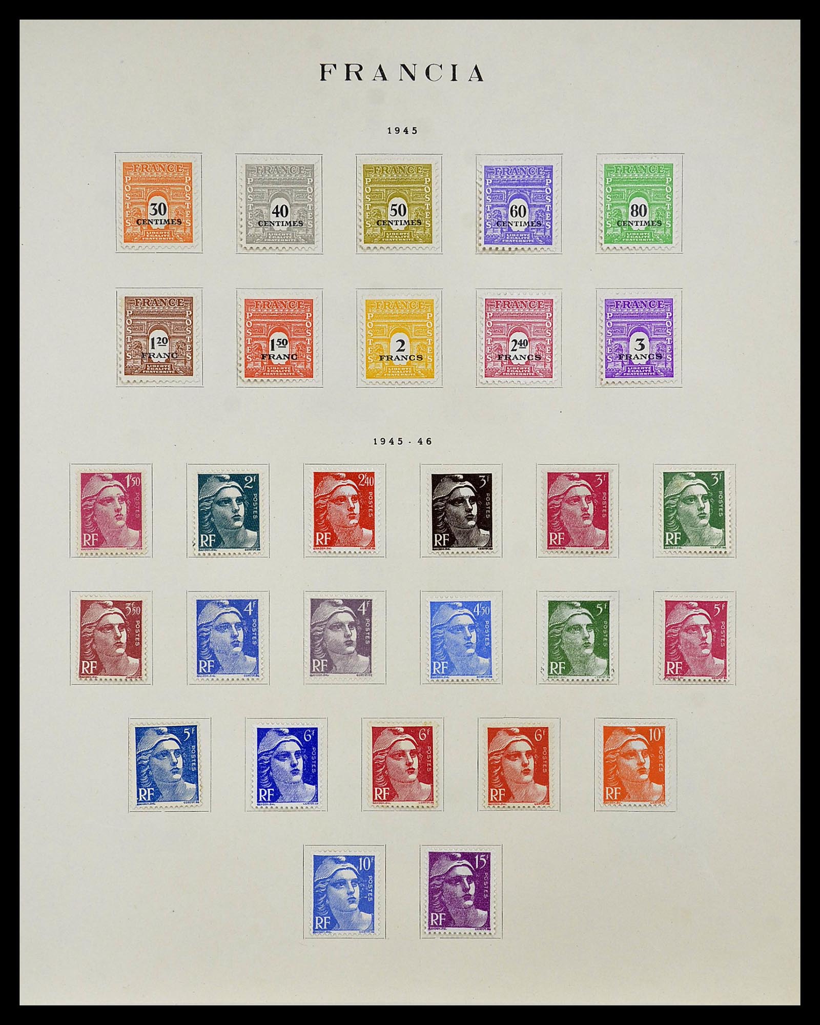 34721 038 - Postzegelverzameling 34721 Frankrijk 1853-1983.
