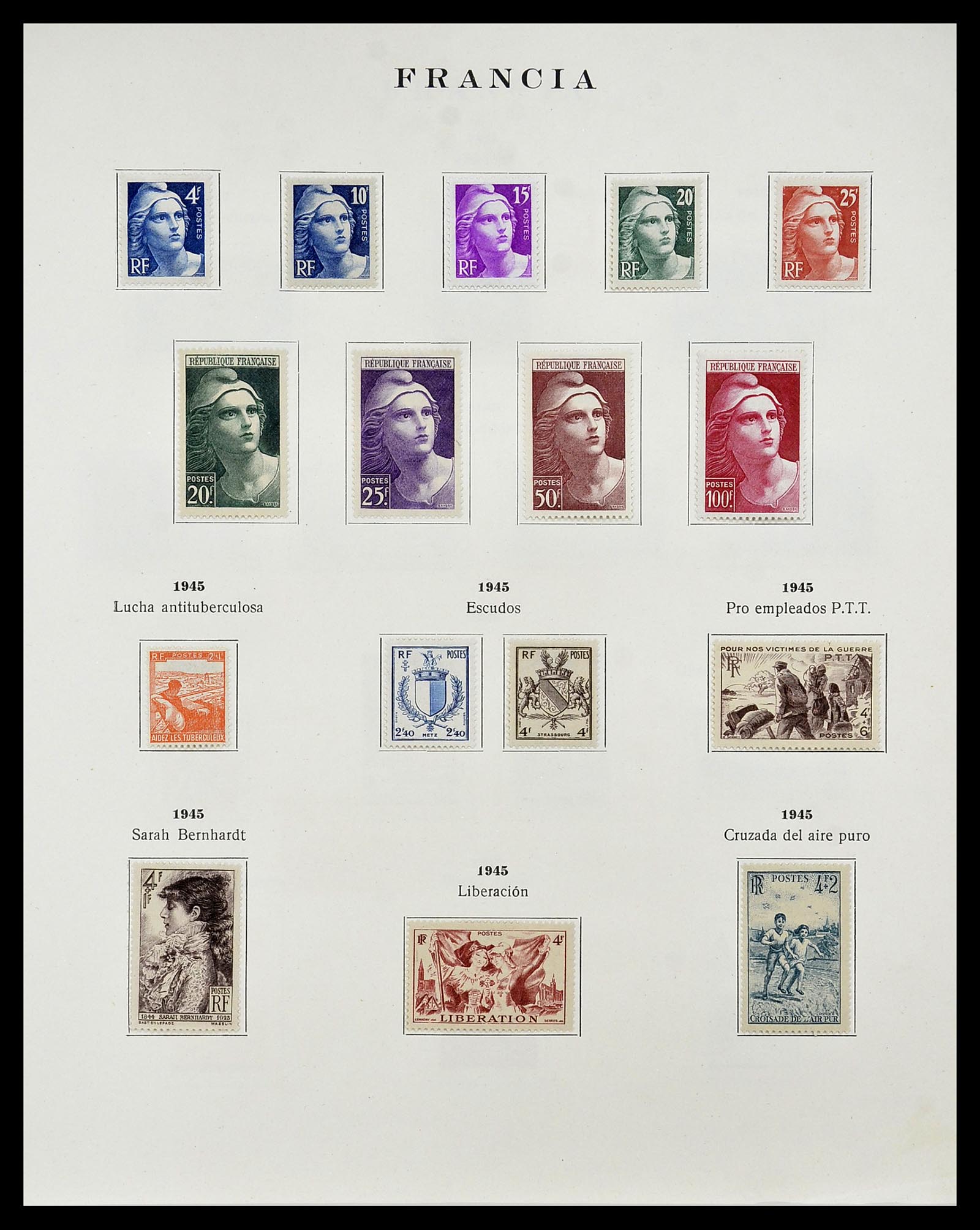 34721 039 - Postzegelverzameling 34721 Frankrijk 1853-1983.