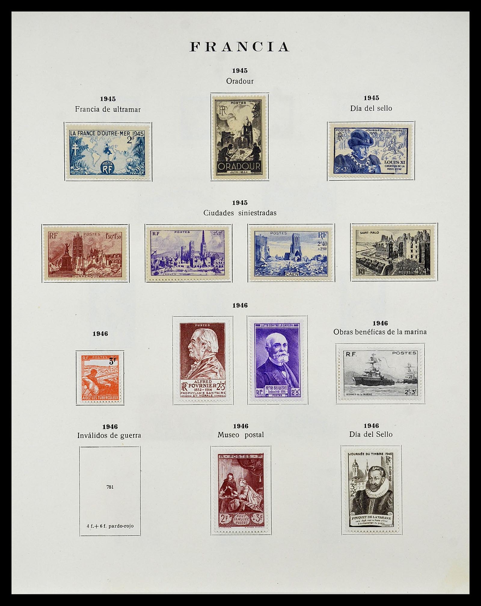 34721 040 - Postzegelverzameling 34721 Frankrijk 1853-1983.