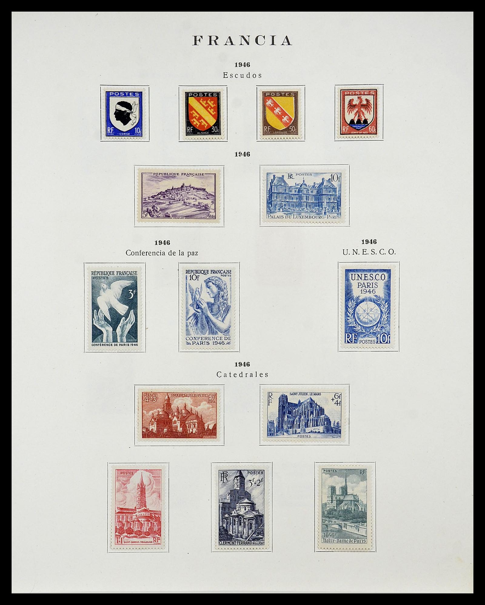 34721 041 - Postzegelverzameling 34721 Frankrijk 1853-1983.