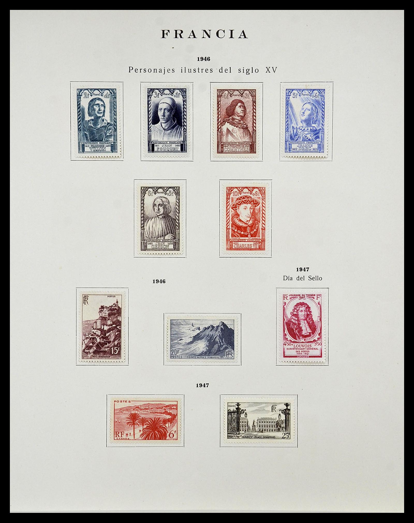 34721 042 - Postzegelverzameling 34721 Frankrijk 1853-1983.