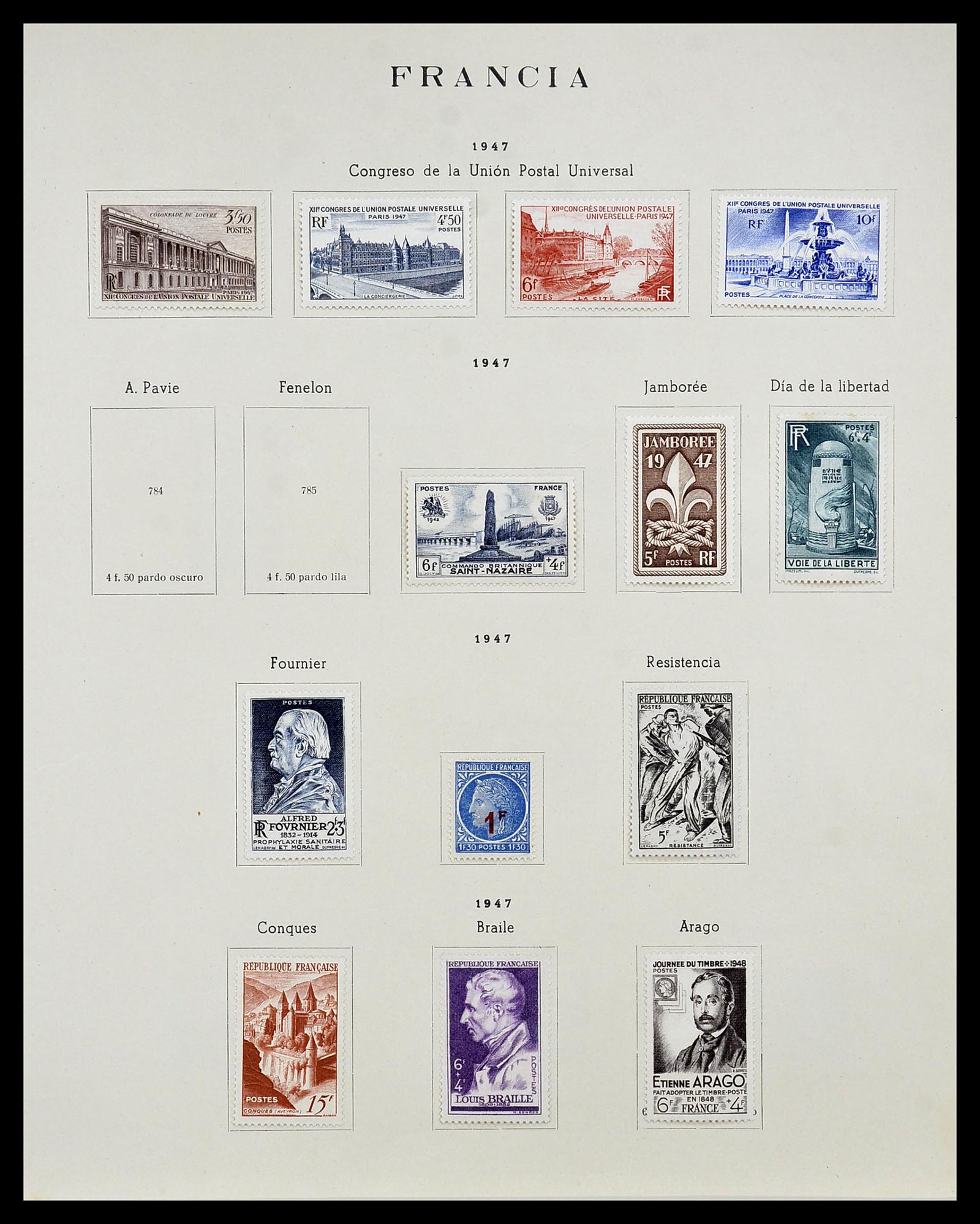 34721 043 - Postzegelverzameling 34721 Frankrijk 1853-1983.