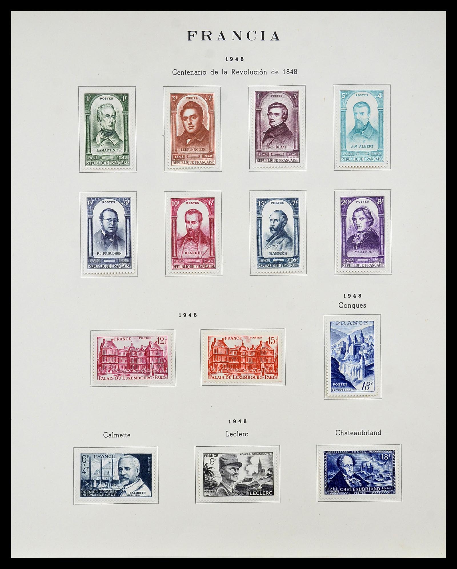 34721 044 - Postzegelverzameling 34721 Frankrijk 1853-1983.