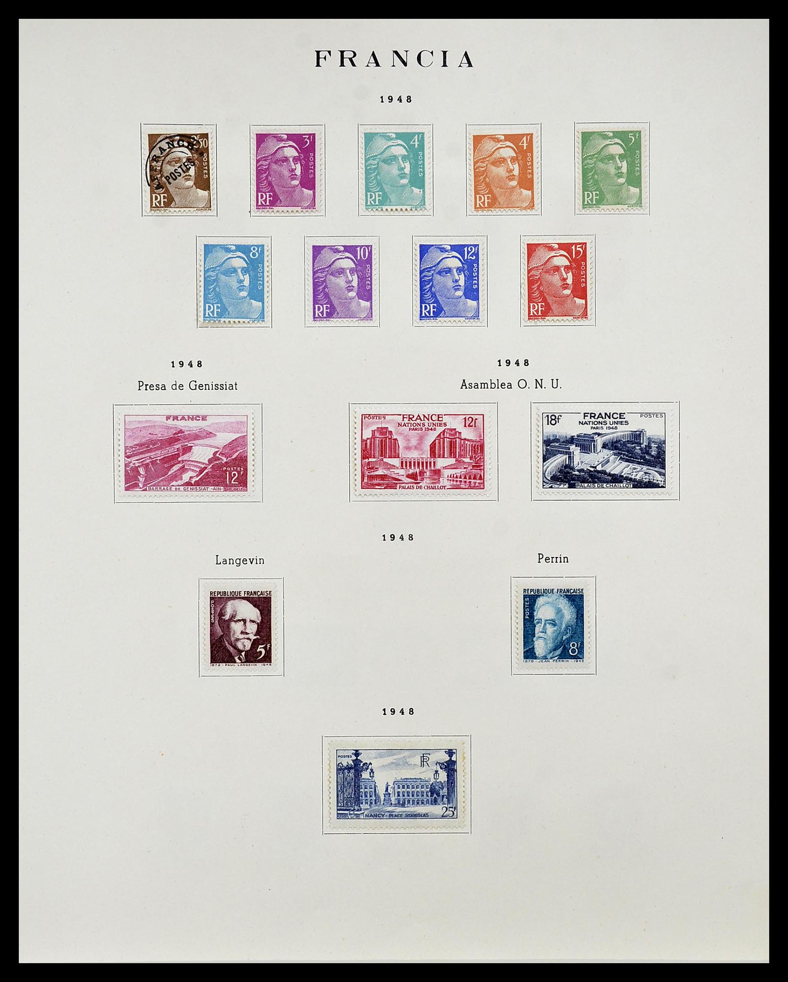 34721 045 - Postzegelverzameling 34721 Frankrijk 1853-1983.